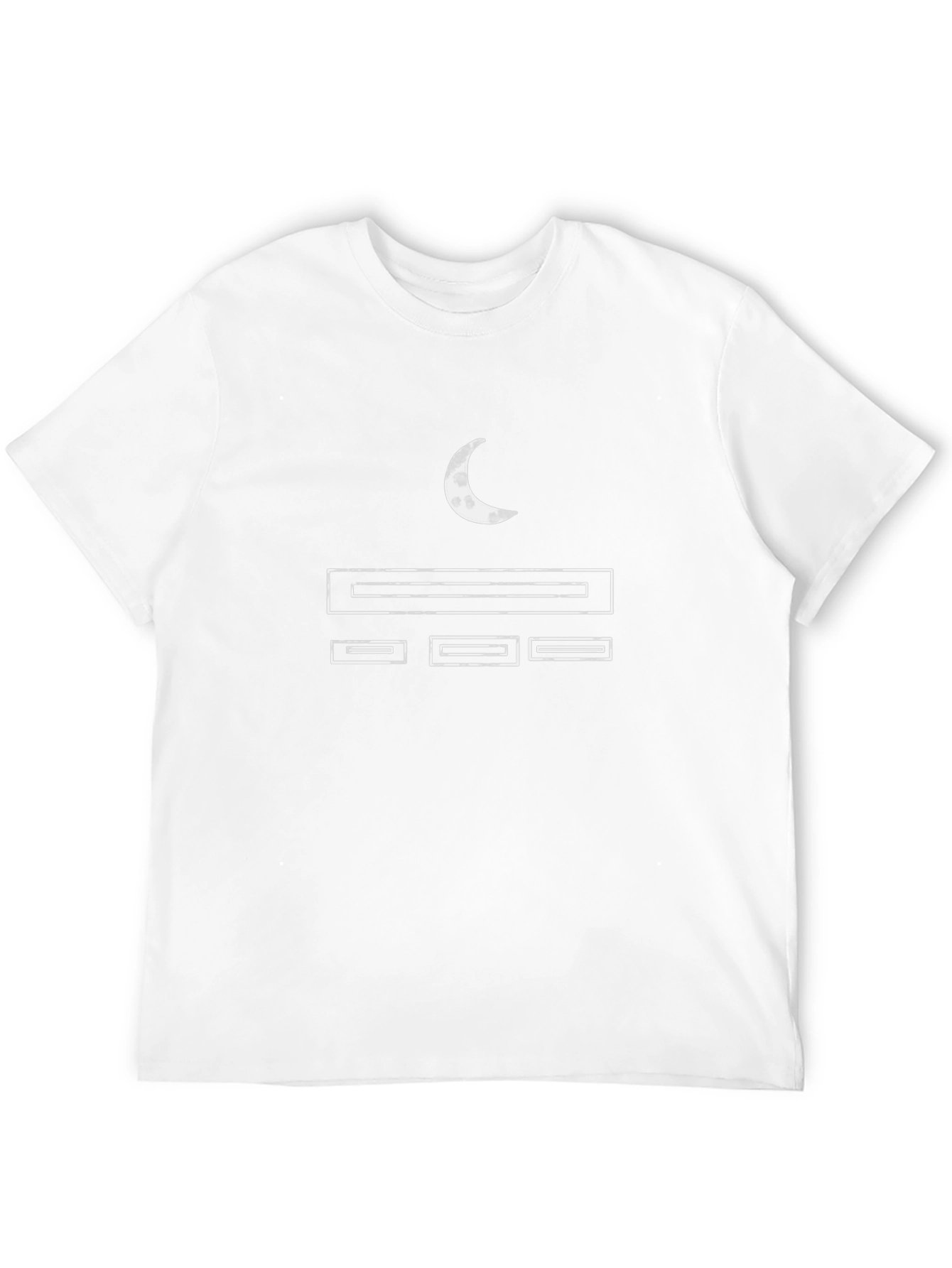 Graphic Moon T-Shirt - Mens Black Tee