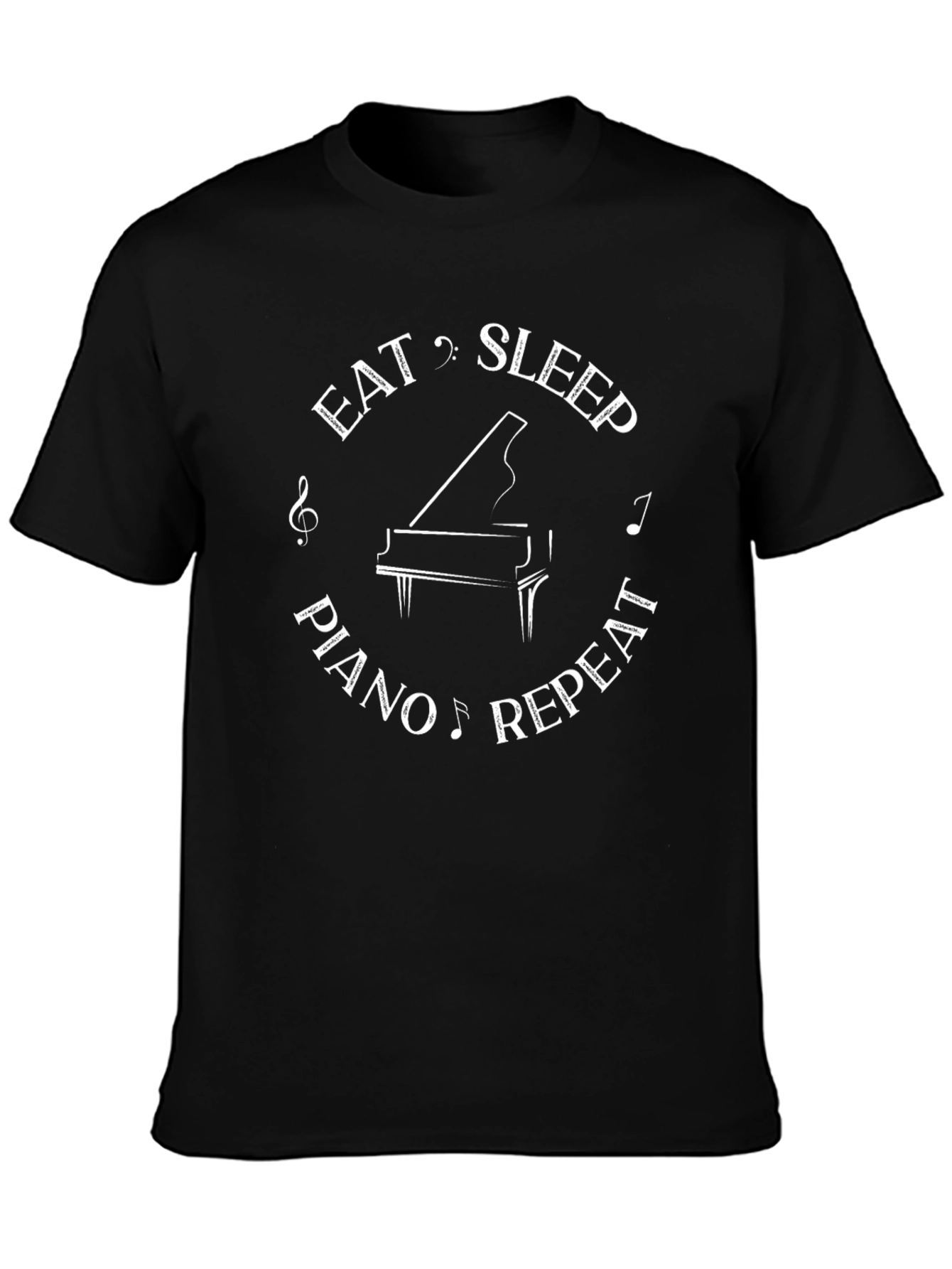 Eat Sleep Piano Repeat T-Shirt - Musicians Gift