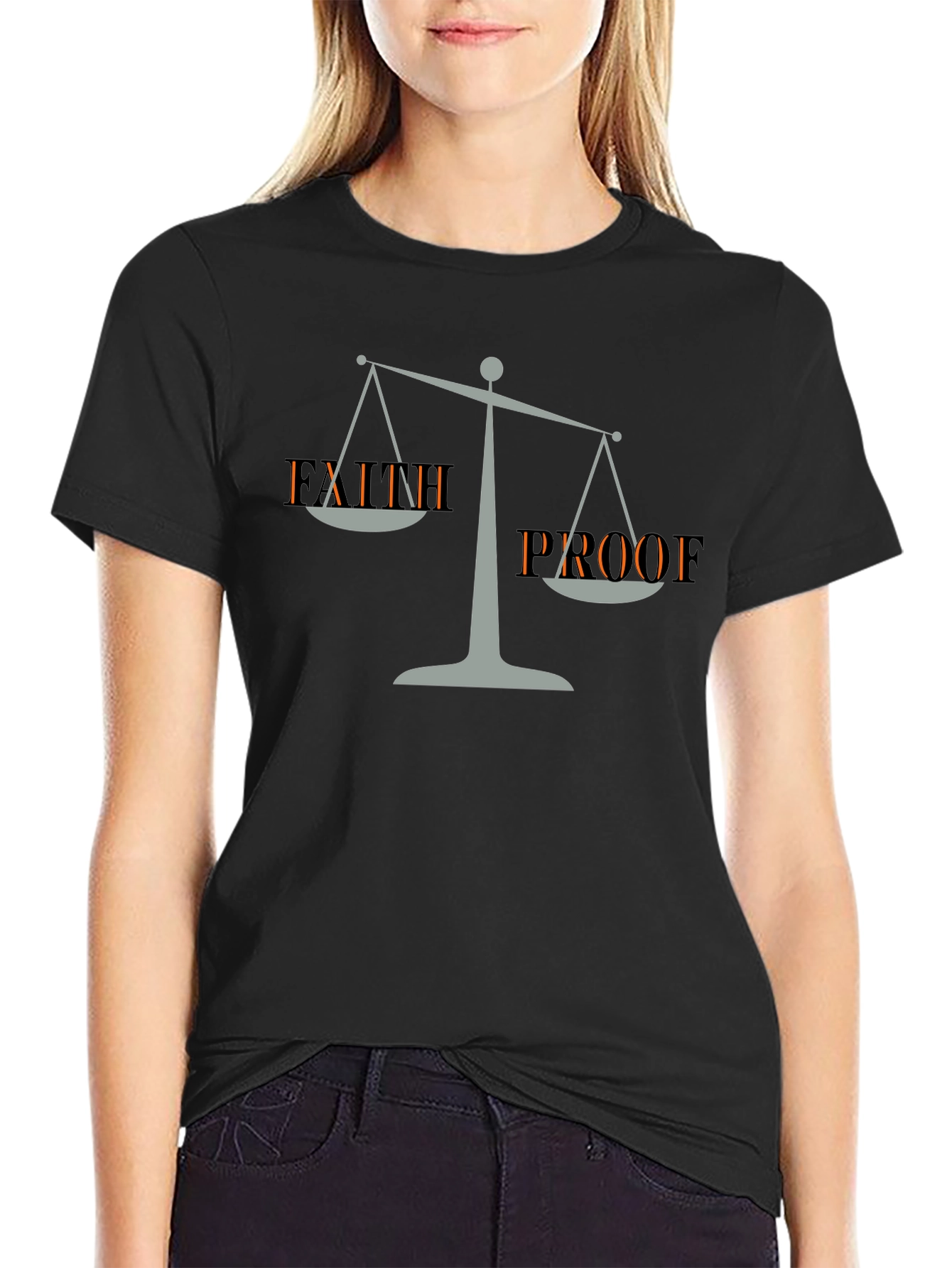 Faith Proof Graphic Tee - Mens Black T-Shirt