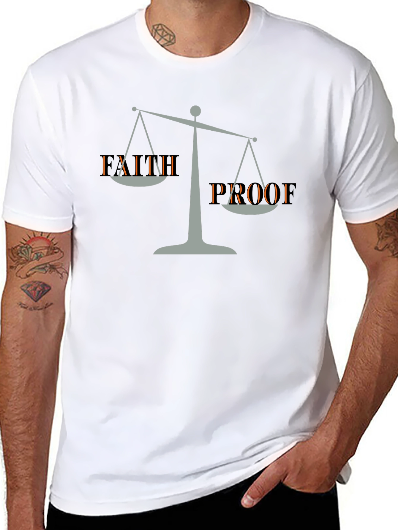 Faith Proof Graphic Tee - Mens Black T-Shirt
