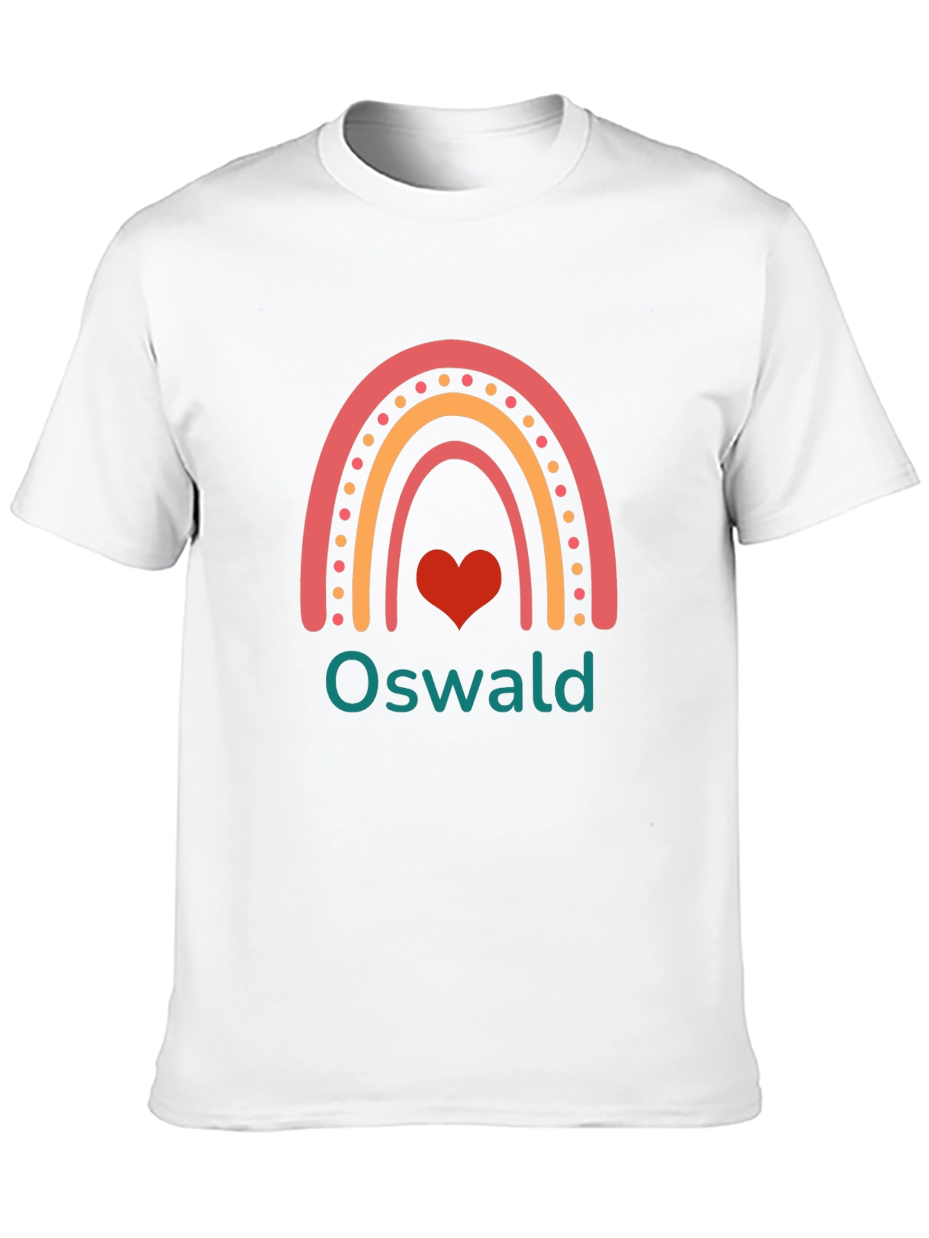 Oswald Rainbow Heart T-Shirt