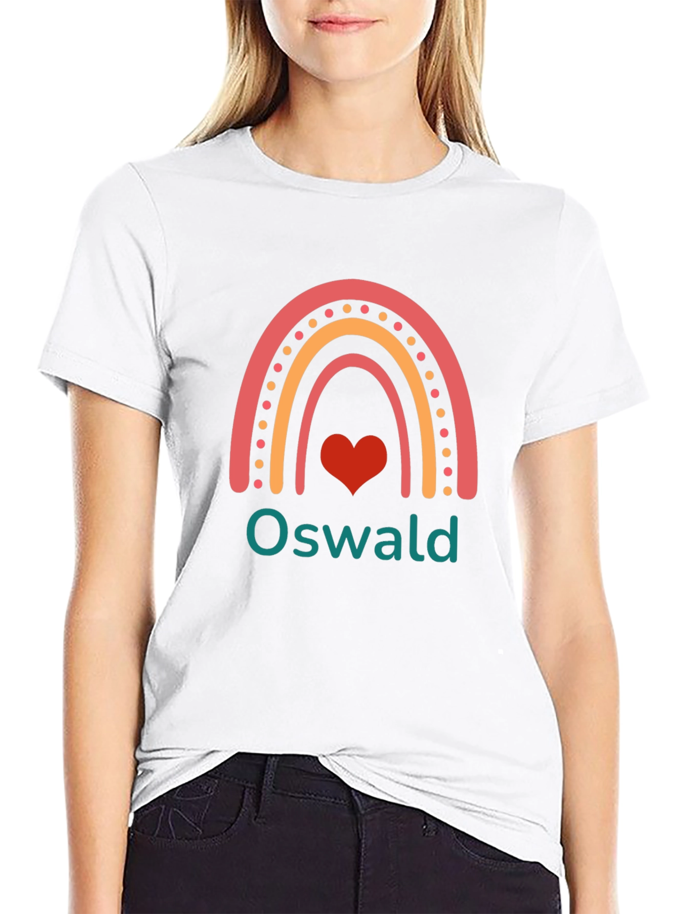 Oswald Rainbow Heart T-Shirt