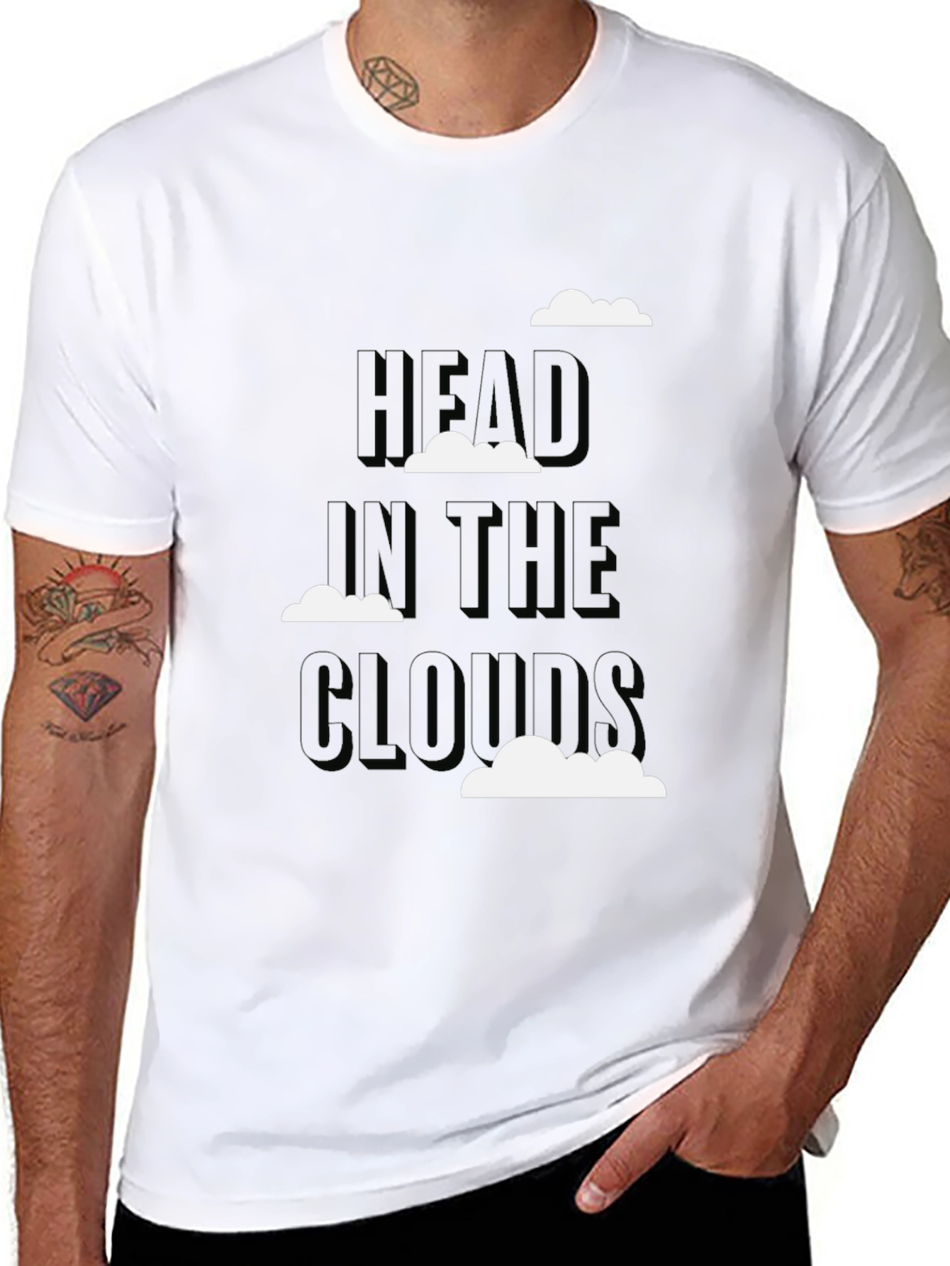 Head in the Clouds Graphic Tee - Black