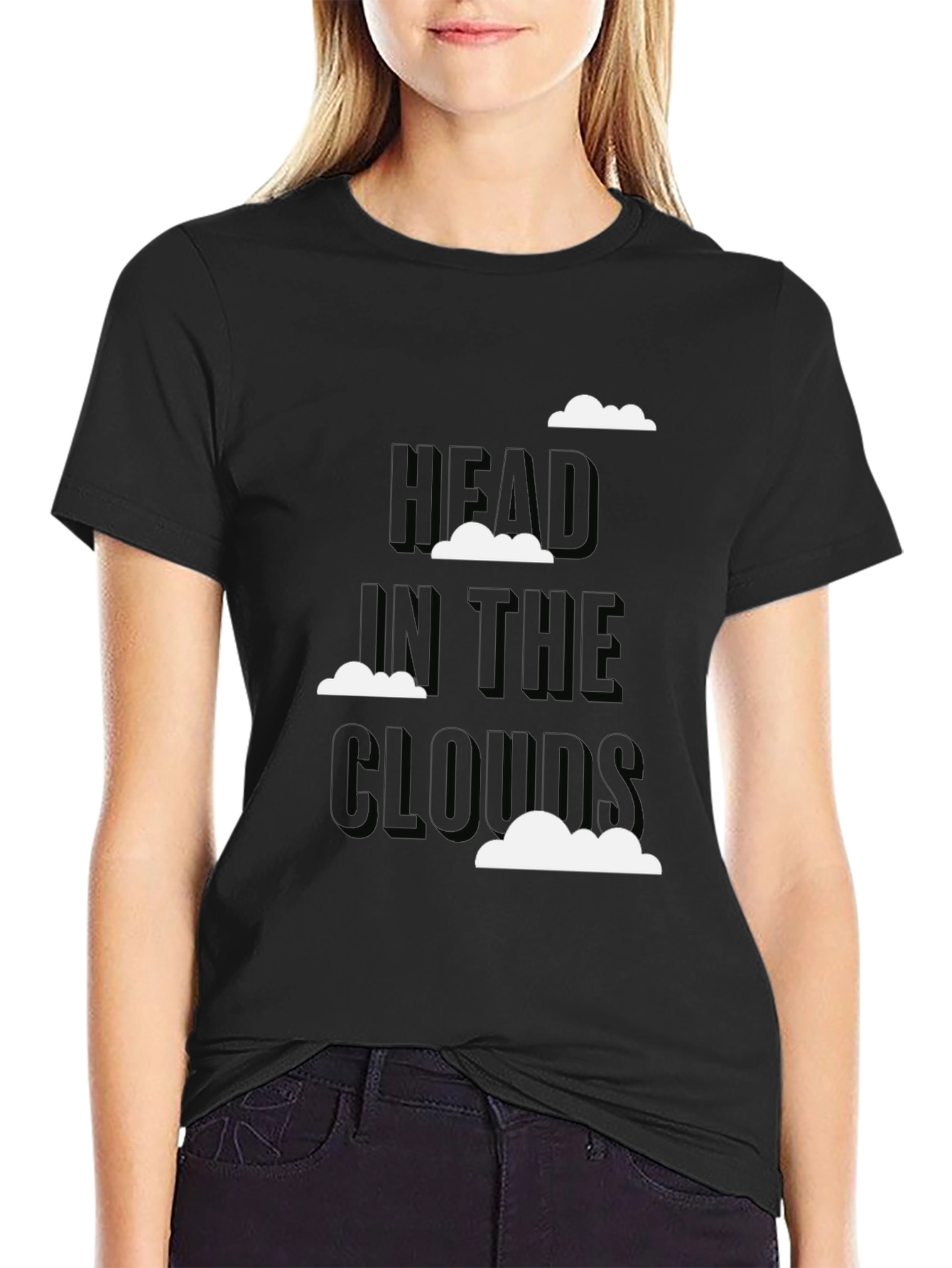 Head in the Clouds Graphic Tee - Black