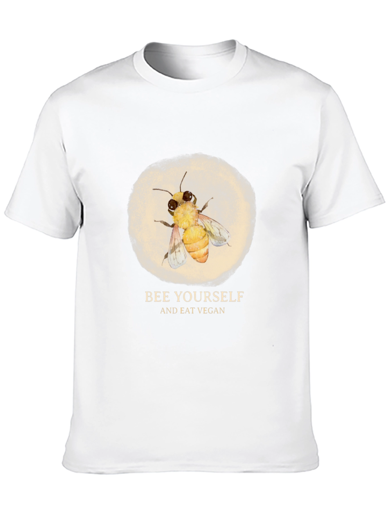 Bee Yourself Vegan T-Shirt - Black Graphic Tee