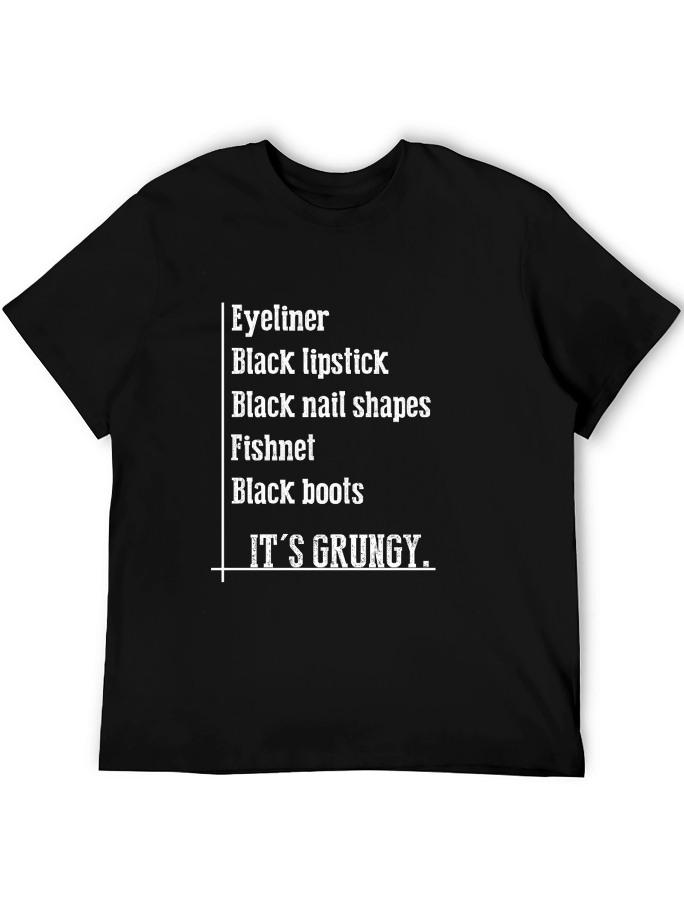 Grunge Aesthetic T-Shirt - Eyeliner Boots