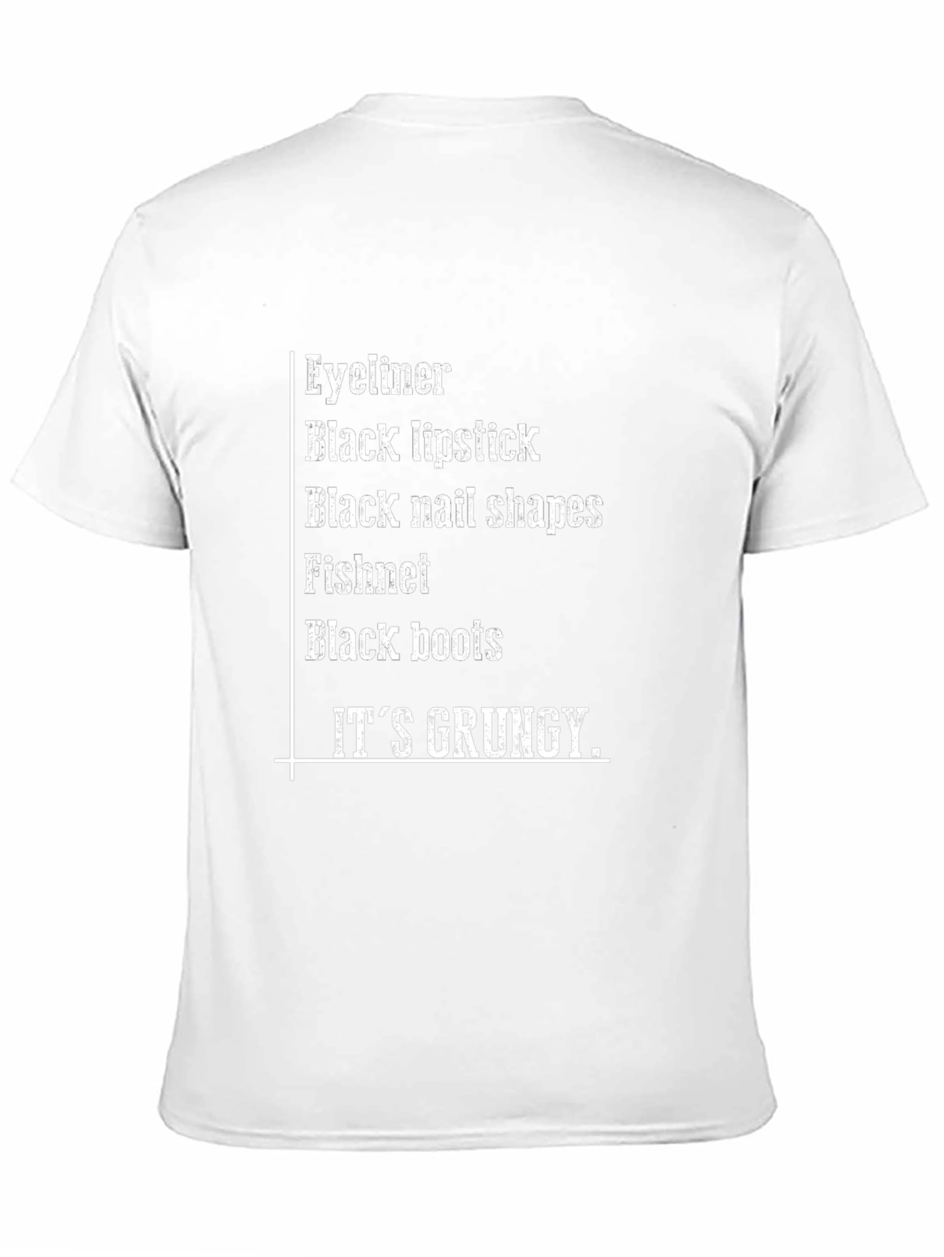 Grunge Aesthetic T-Shirt - Eyeliner Boots