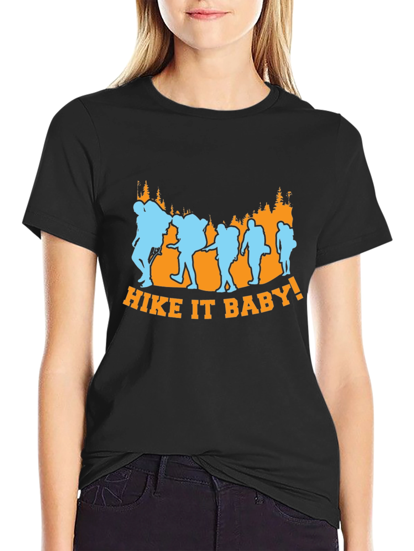 Hike It Baby Black Graphic Tee