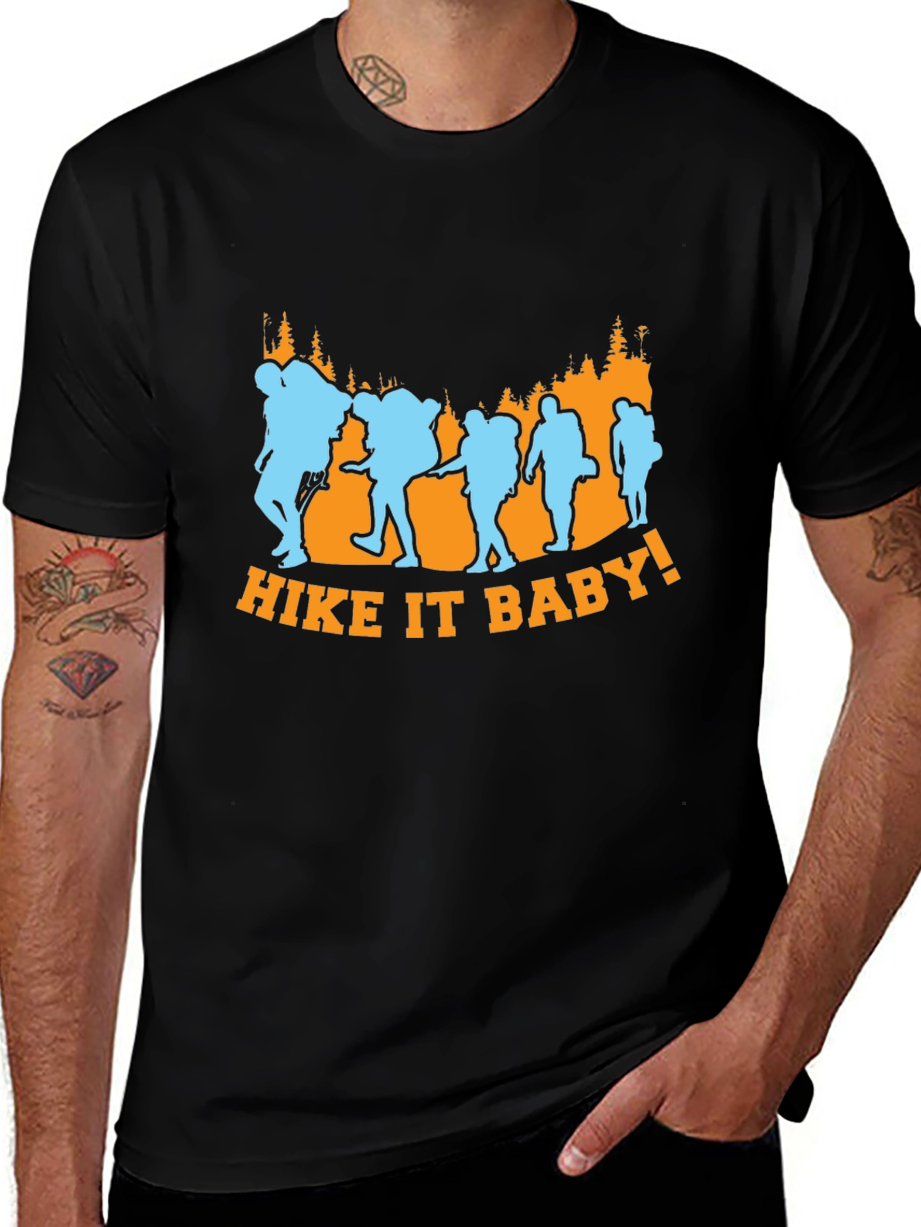 Hike It Baby Black Graphic Tee