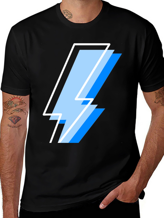 Lightning Bolt Graphic Tee - Cool Casual Style