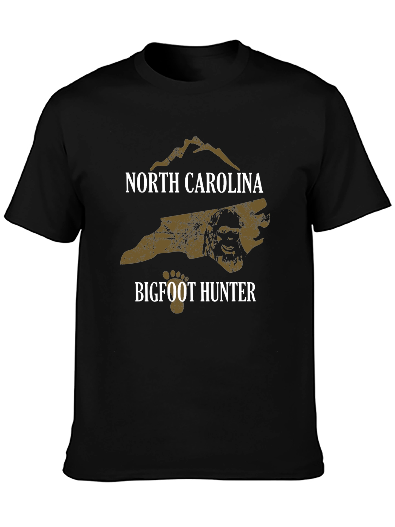 North Carolina Bigfoot Hunter Graphic T-Shirt