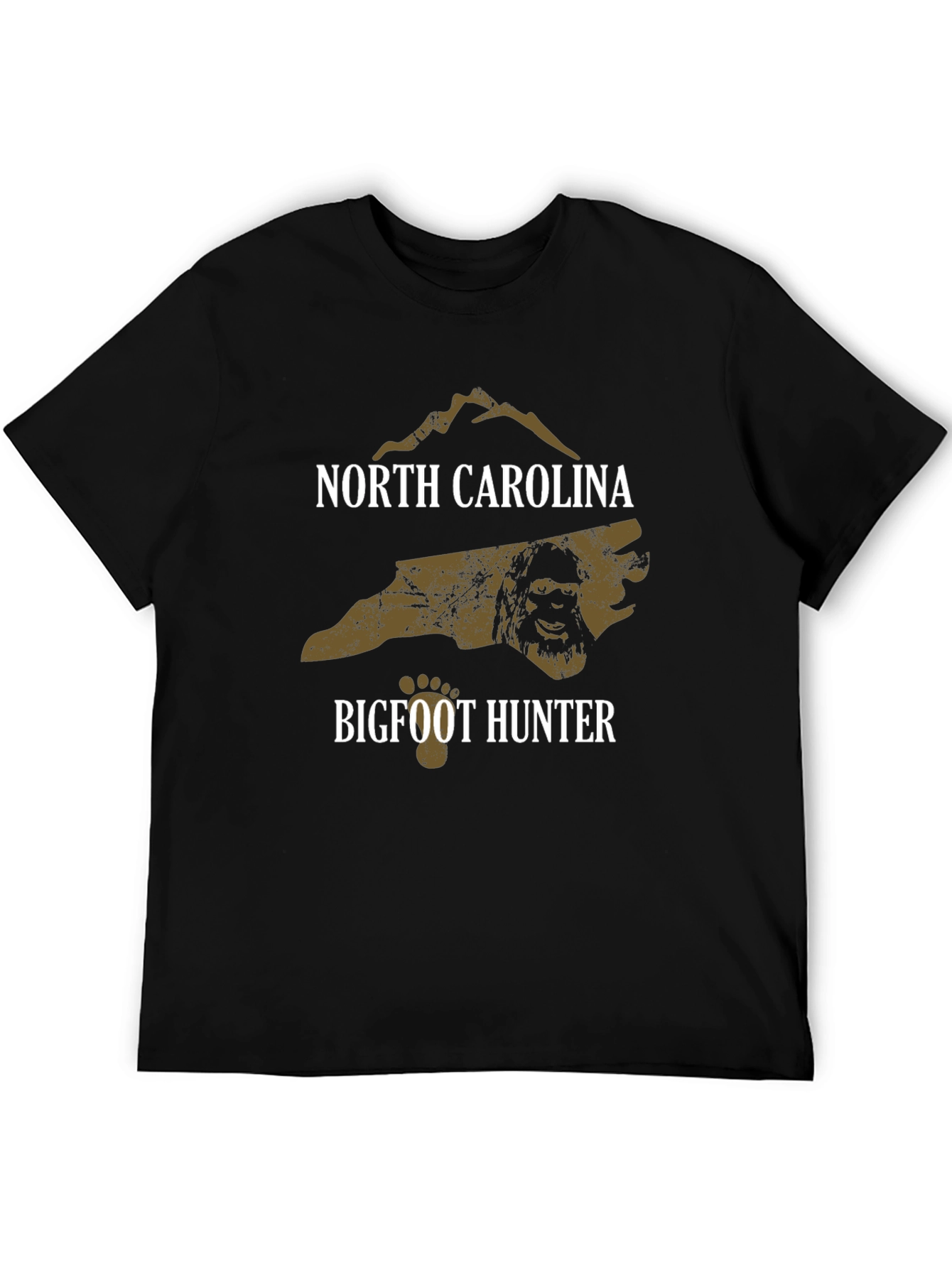North Carolina Bigfoot Hunter Graphic T-Shirt