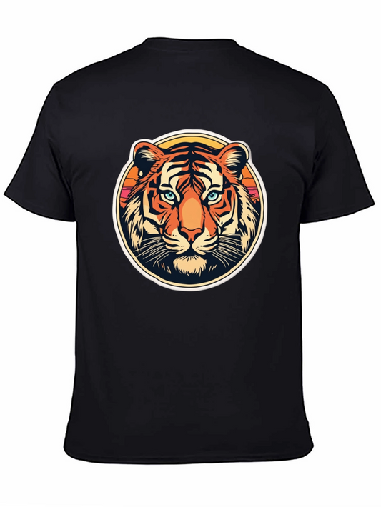 Retro Tiger Graphic Tee - Vintage Animal Print Shirt