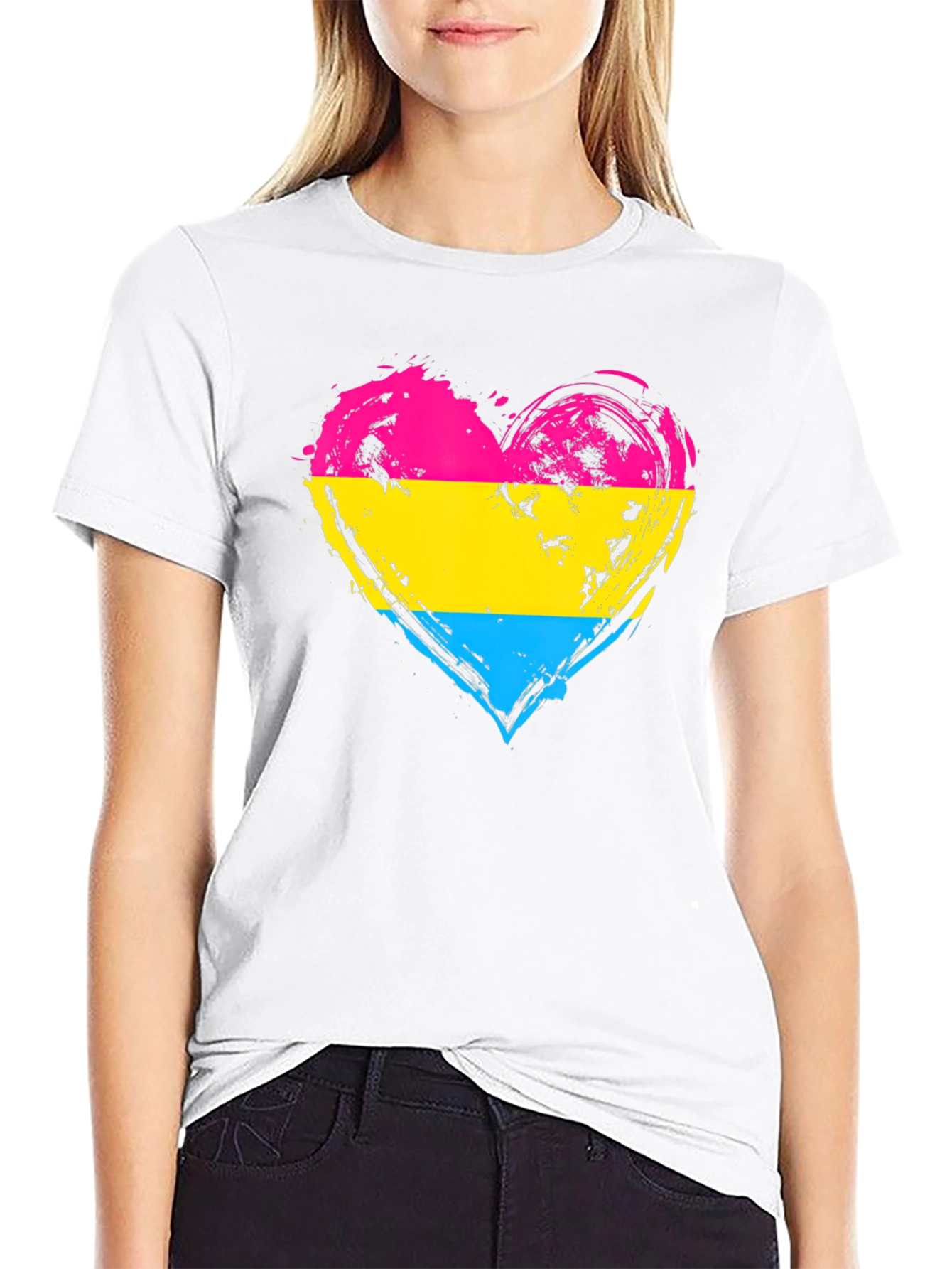 Pansexual Pride Heart T-Shirt