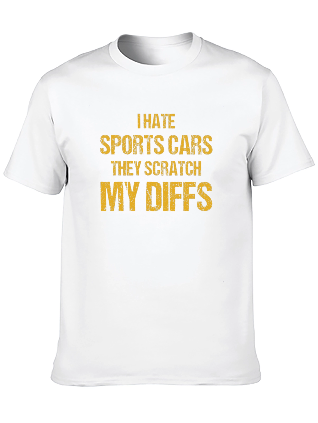 I Hate Sports Cars Funny Graphic T-Shirt