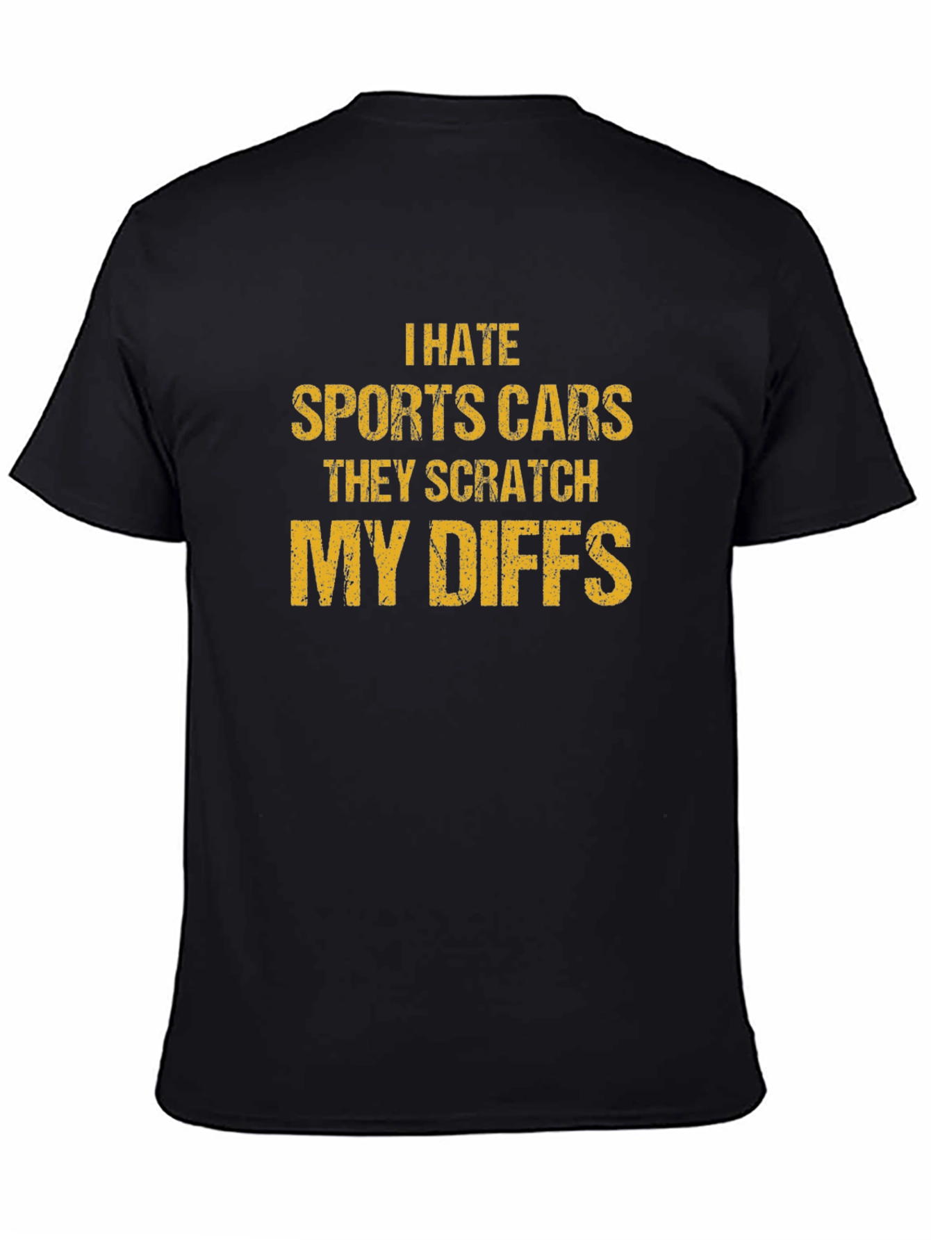 I Hate Sports Cars Funny Graphic T-Shirt