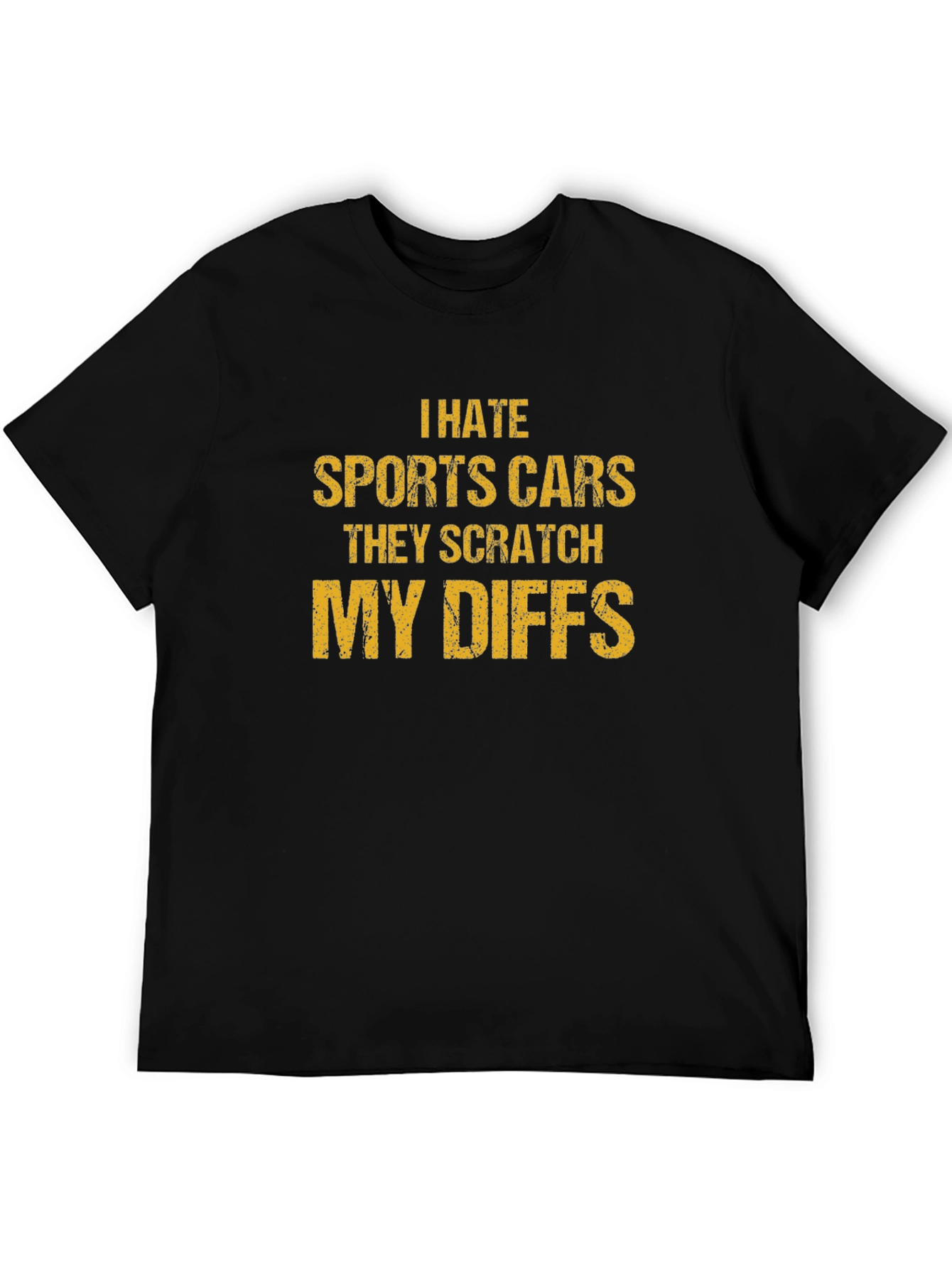 I Hate Sports Cars Funny Graphic T-Shirt