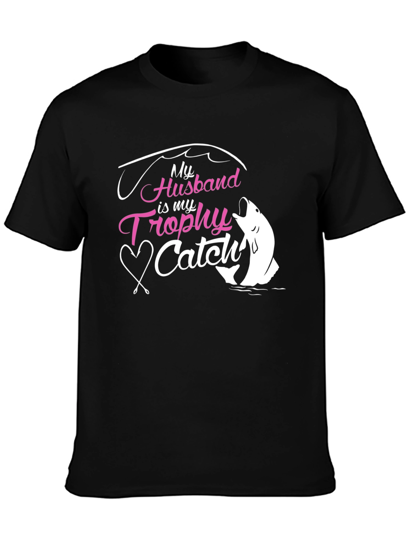 Husband Trophy Catch Graphic T-Shirt