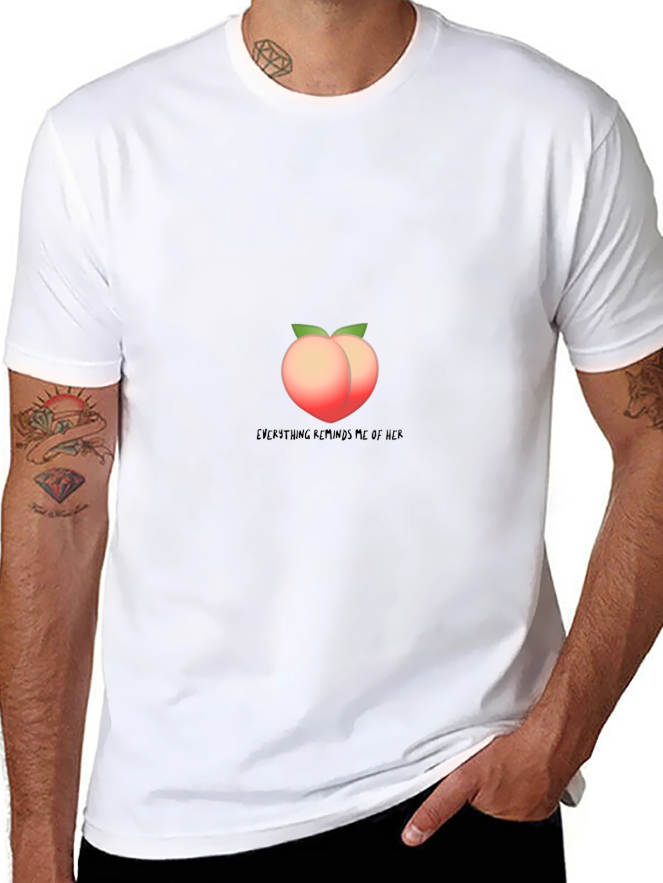 Peach Emoji Tee: Everything Reminds Me of Her