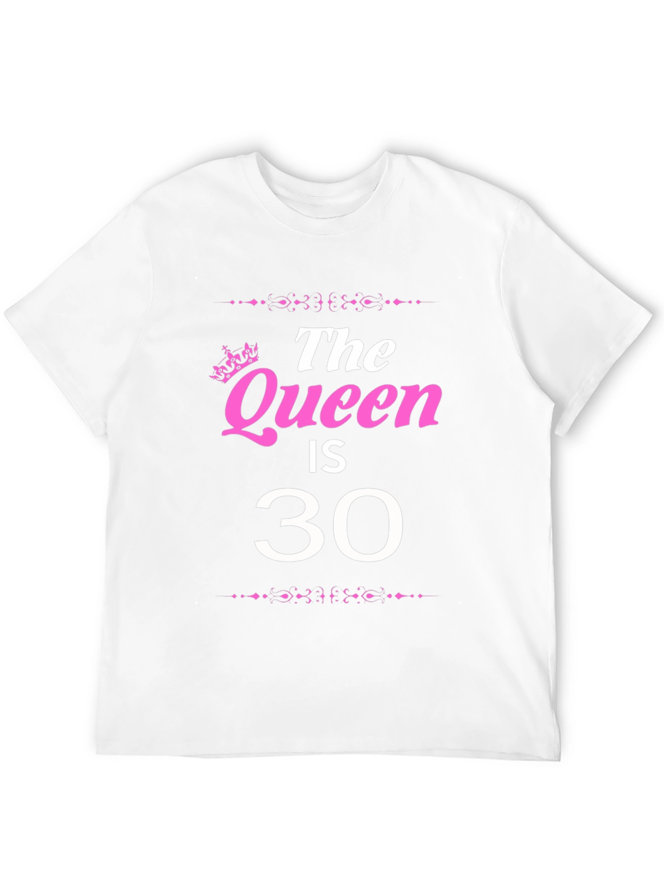 Queen is 30 Black Graphic Tee