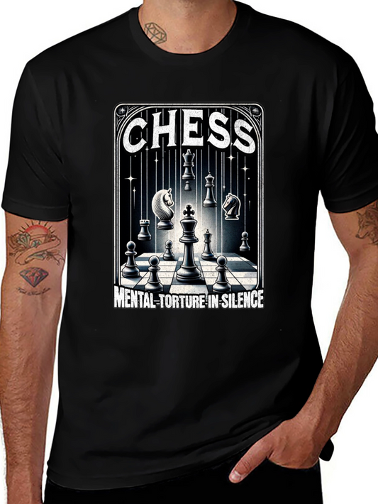 Chess Mental Torture Black T-Shirt