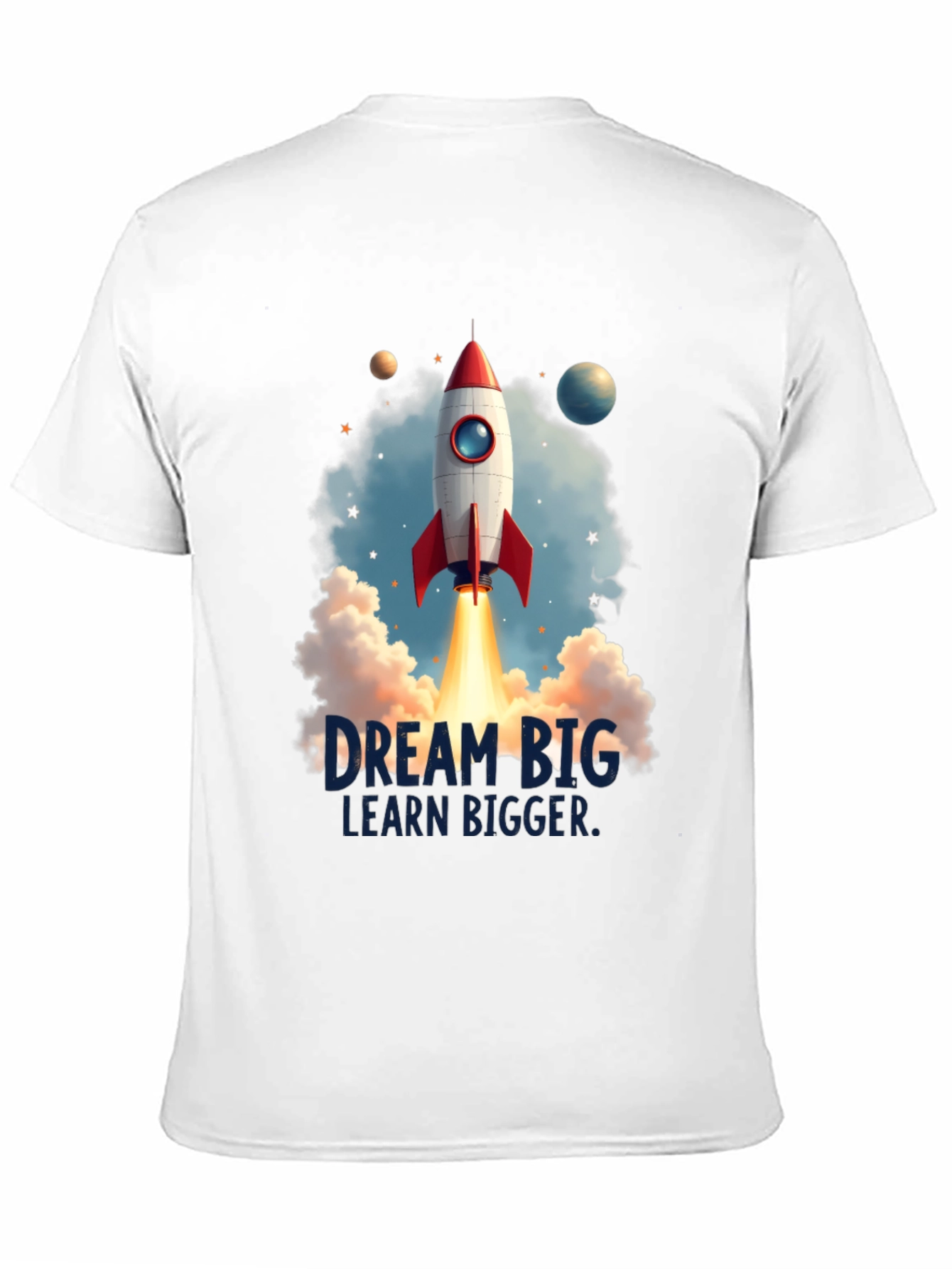 Dream Big Rocket Launch Graphic Tee