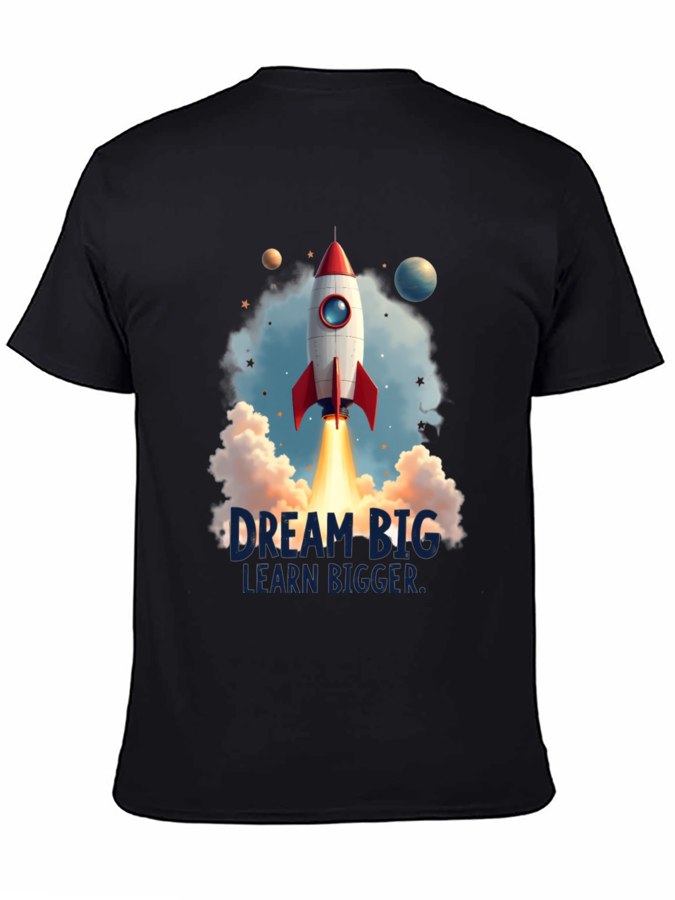 Dream Big Rocket Launch Graphic Tee