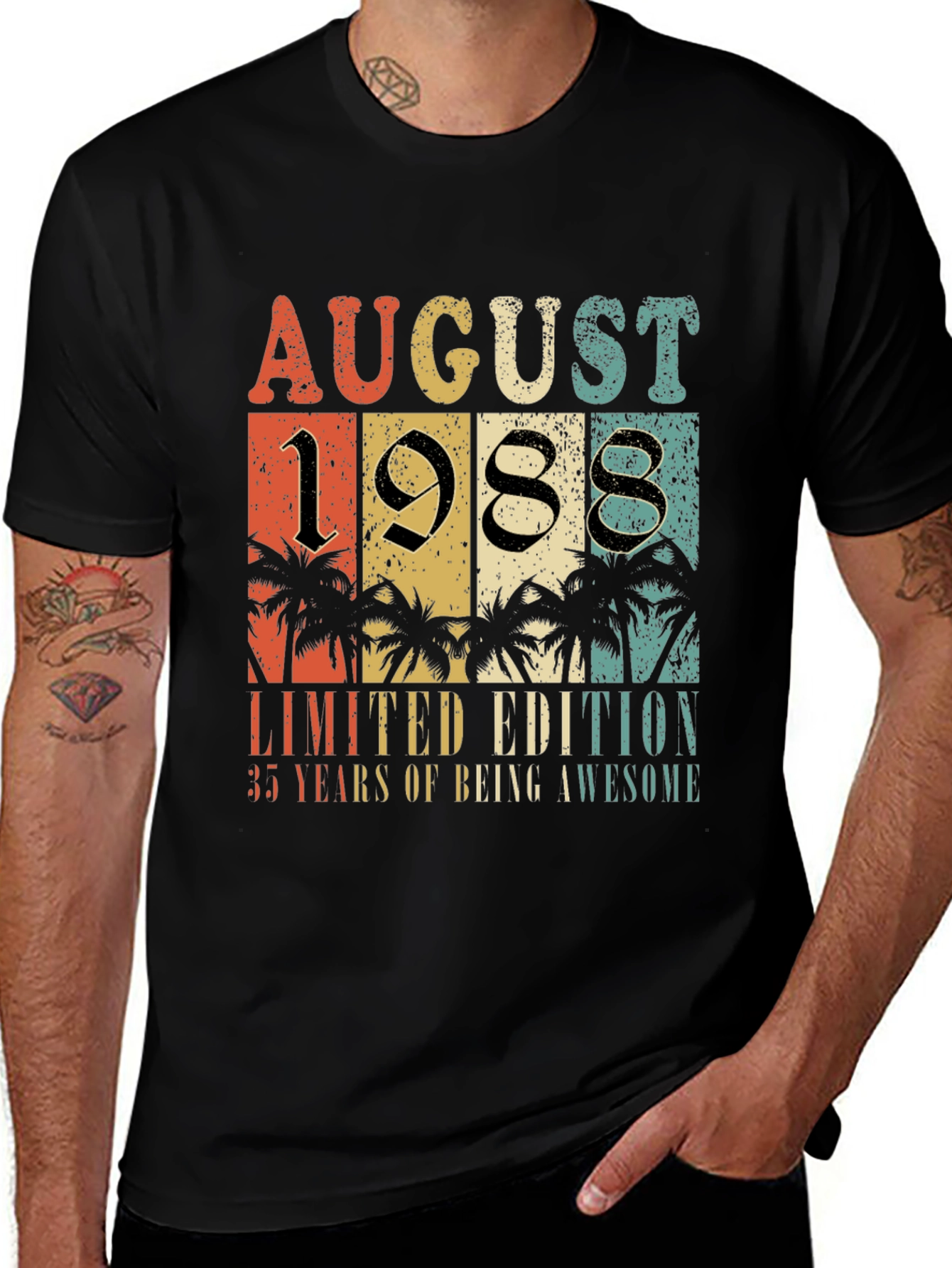 August 1988 Limited Edition 35th Birthday T-Shirt