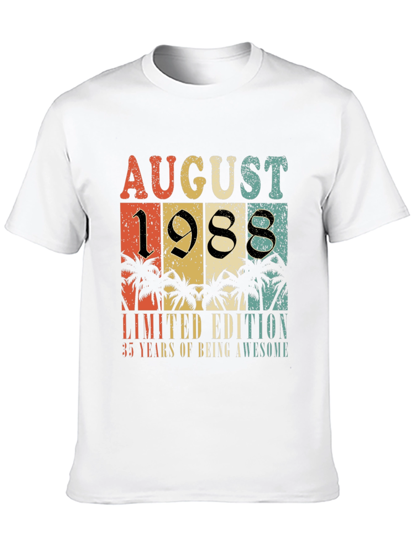 August 1988 Limited Edition 35th Birthday T-Shirt