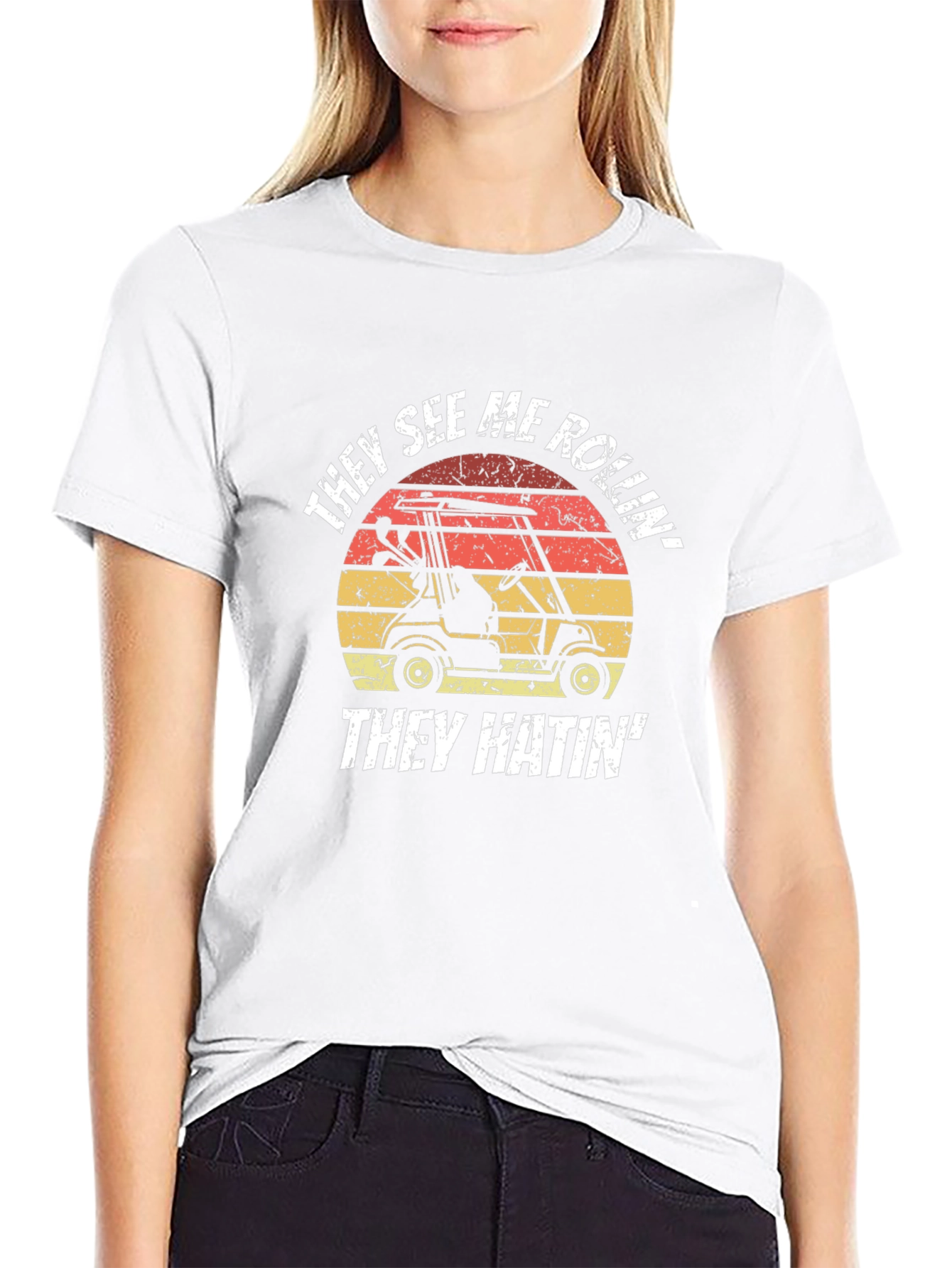 They See Me Rollin Golf Cart T-Shirt