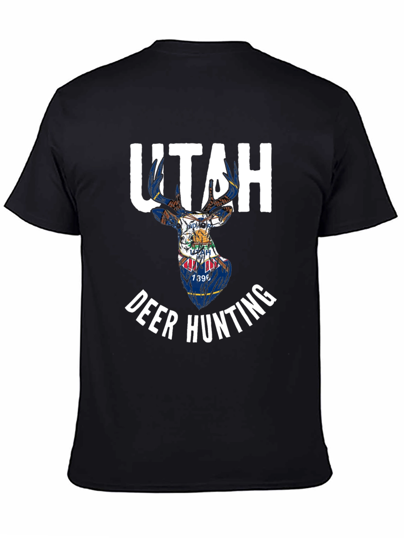 Utah Deer Hunting State Flag T-Shirt