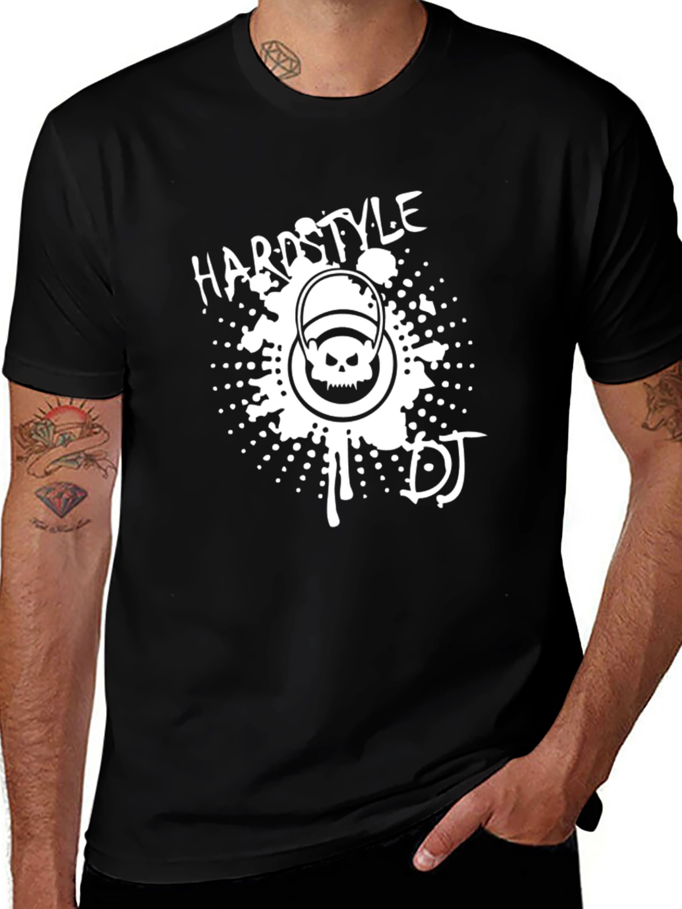Hardstyle DJ Graphic T-Shirt - Black Cotton Tee