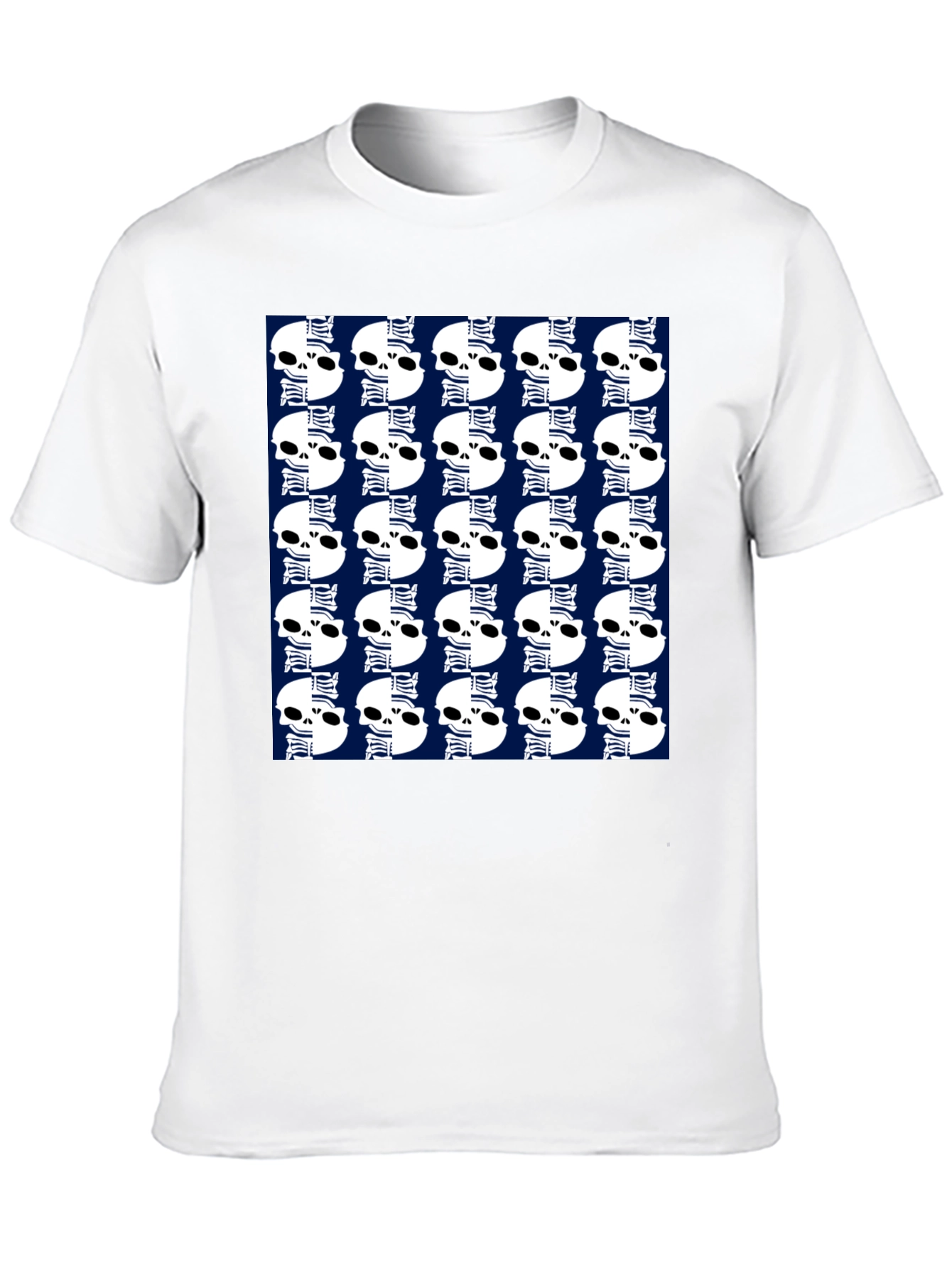 Skull Pattern Black T-Shirt