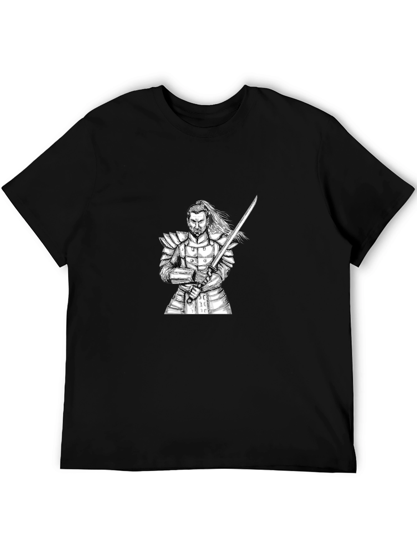 Samurai Warrior Graphic Black T-Shirt