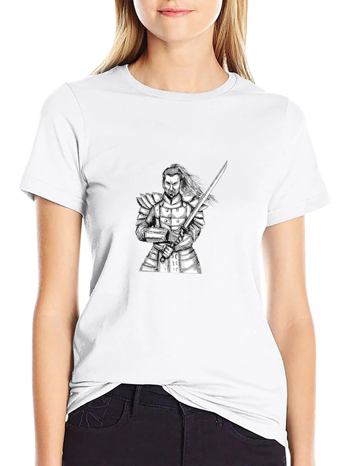 Samurai Warrior Graphic Black T-Shirt