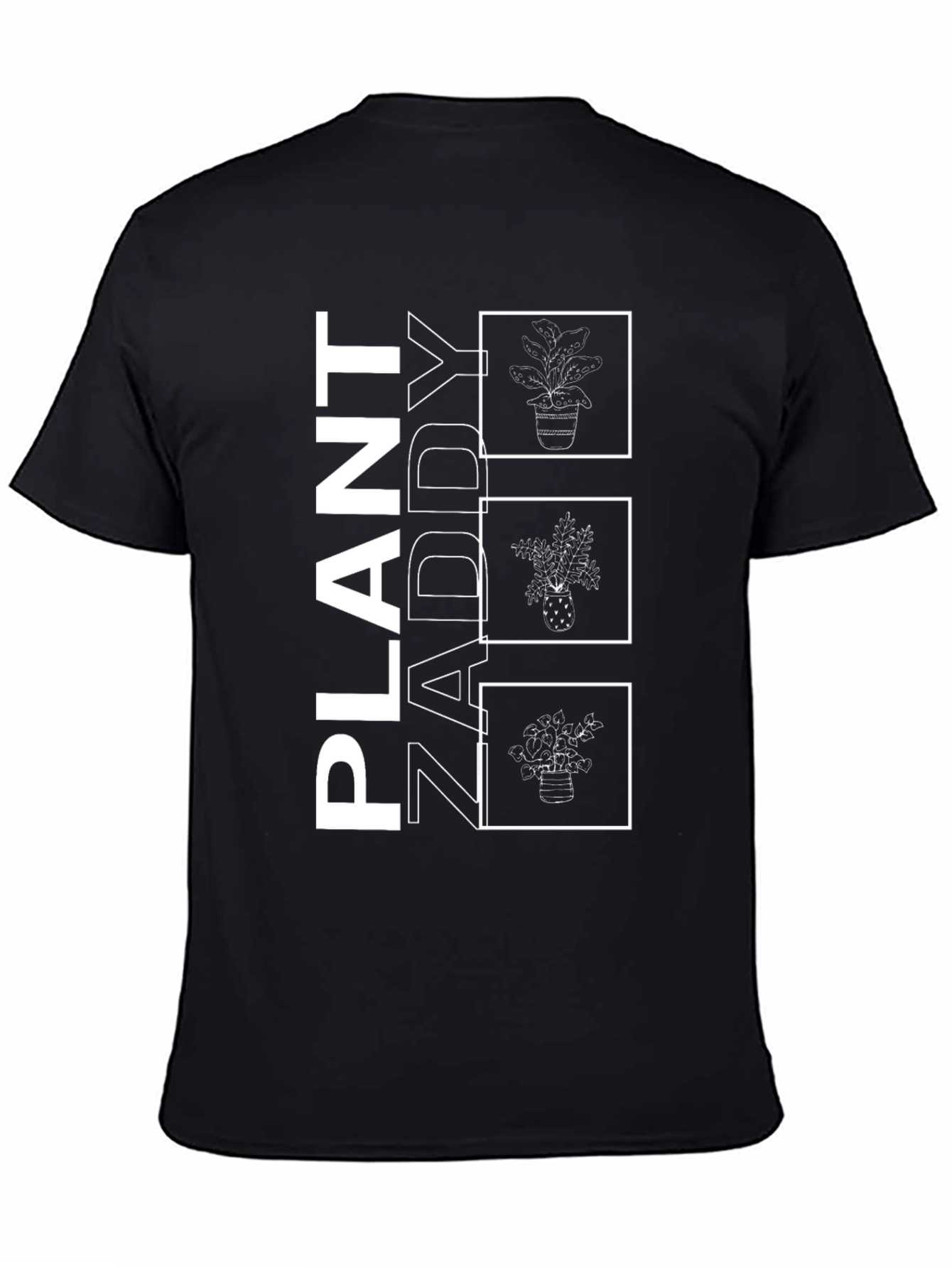Plant Zaddy Graphic Tee - Black Cotton T-Shirt