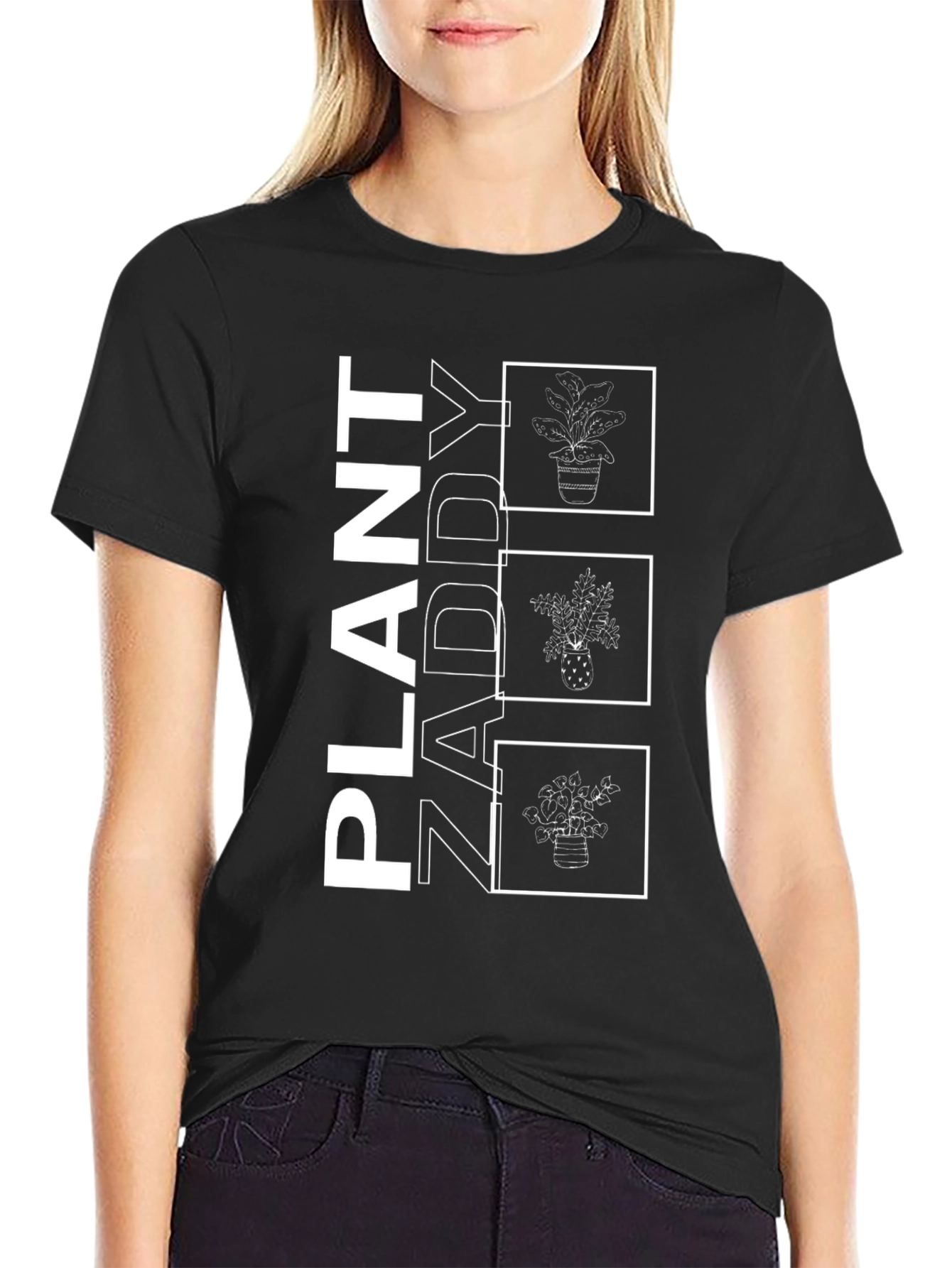 Plant Zaddy Graphic Tee - Black Cotton T-Shirt