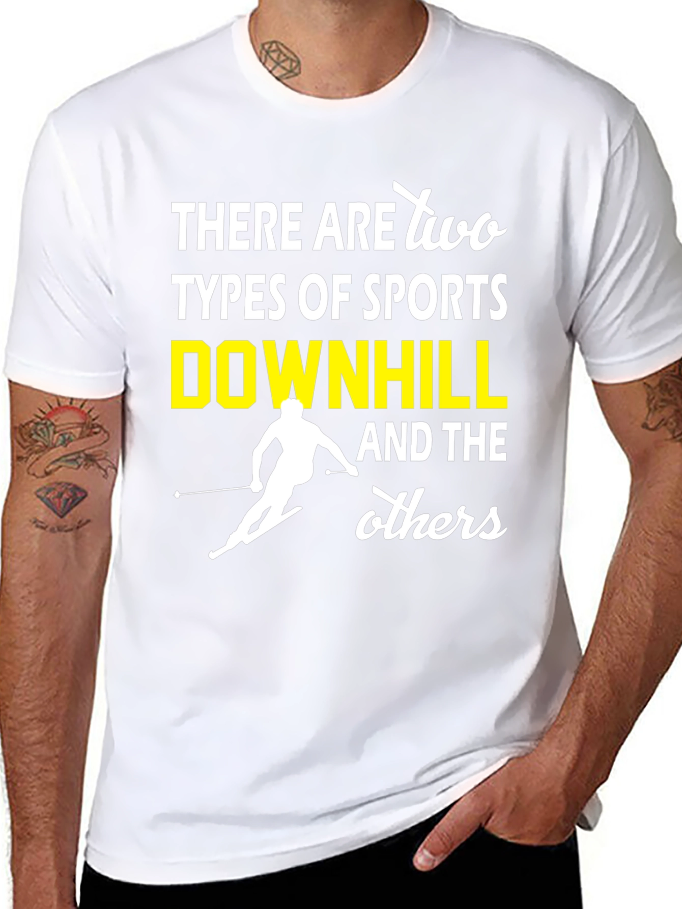 Downhill Sports T-Shirt - Funny Skiing Tee