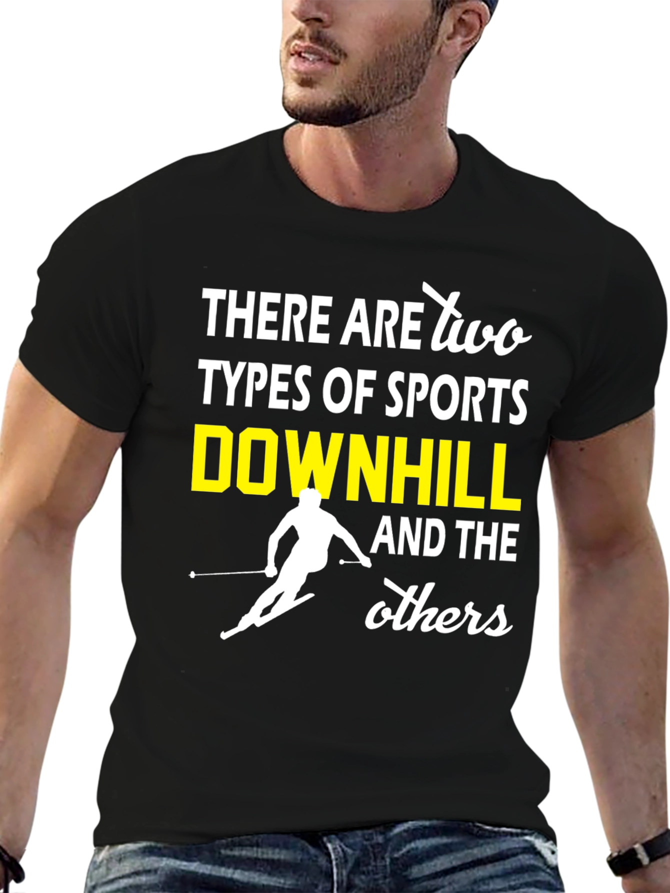 Downhill Sports T-Shirt - Funny Skiing Tee