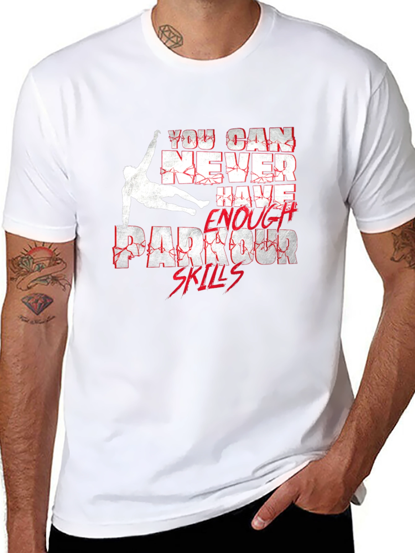 Parkour Skills Graphic T-Shirt - Never Enough!