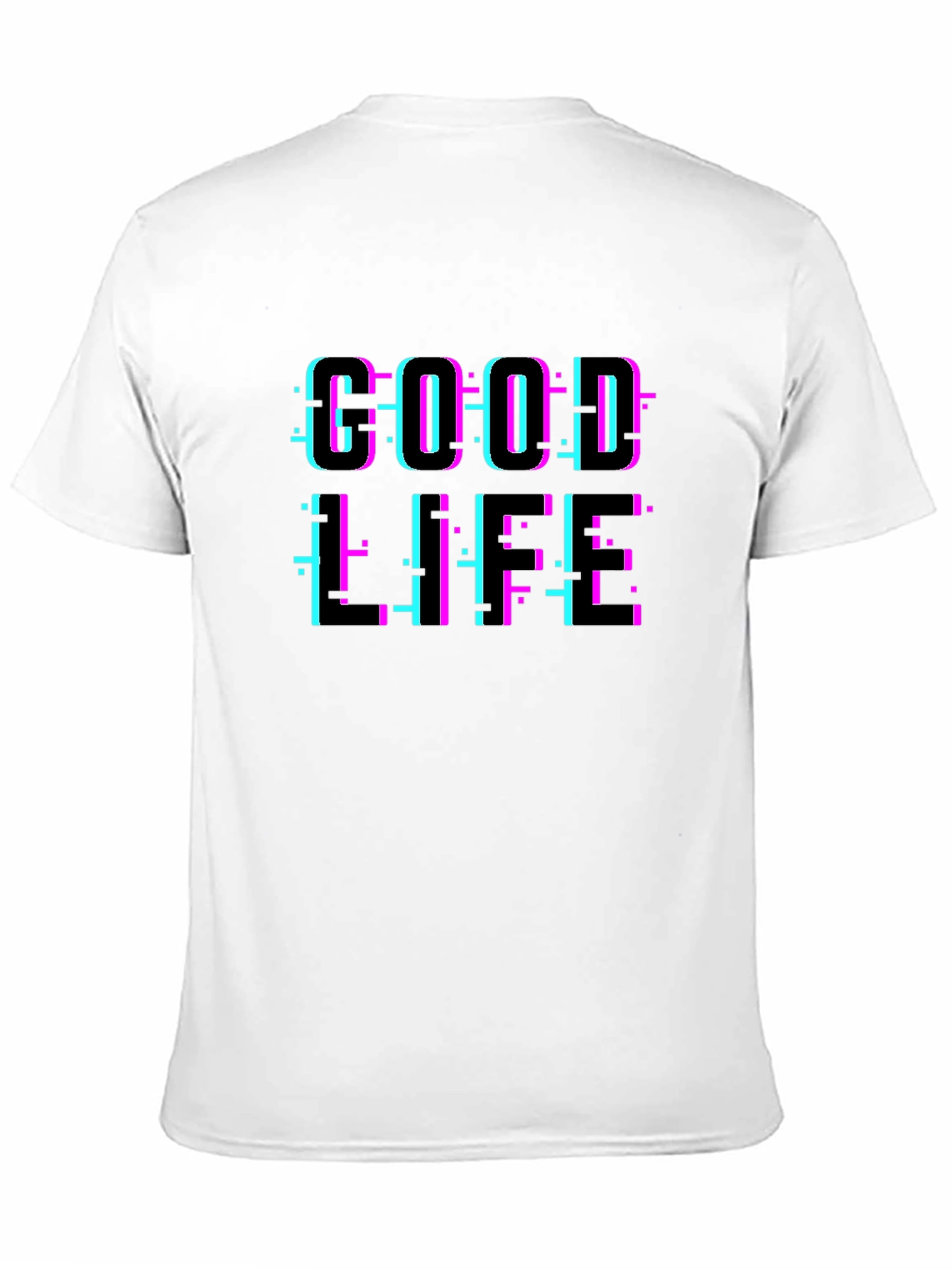 Good Life Glitch Graphic T-Shirt