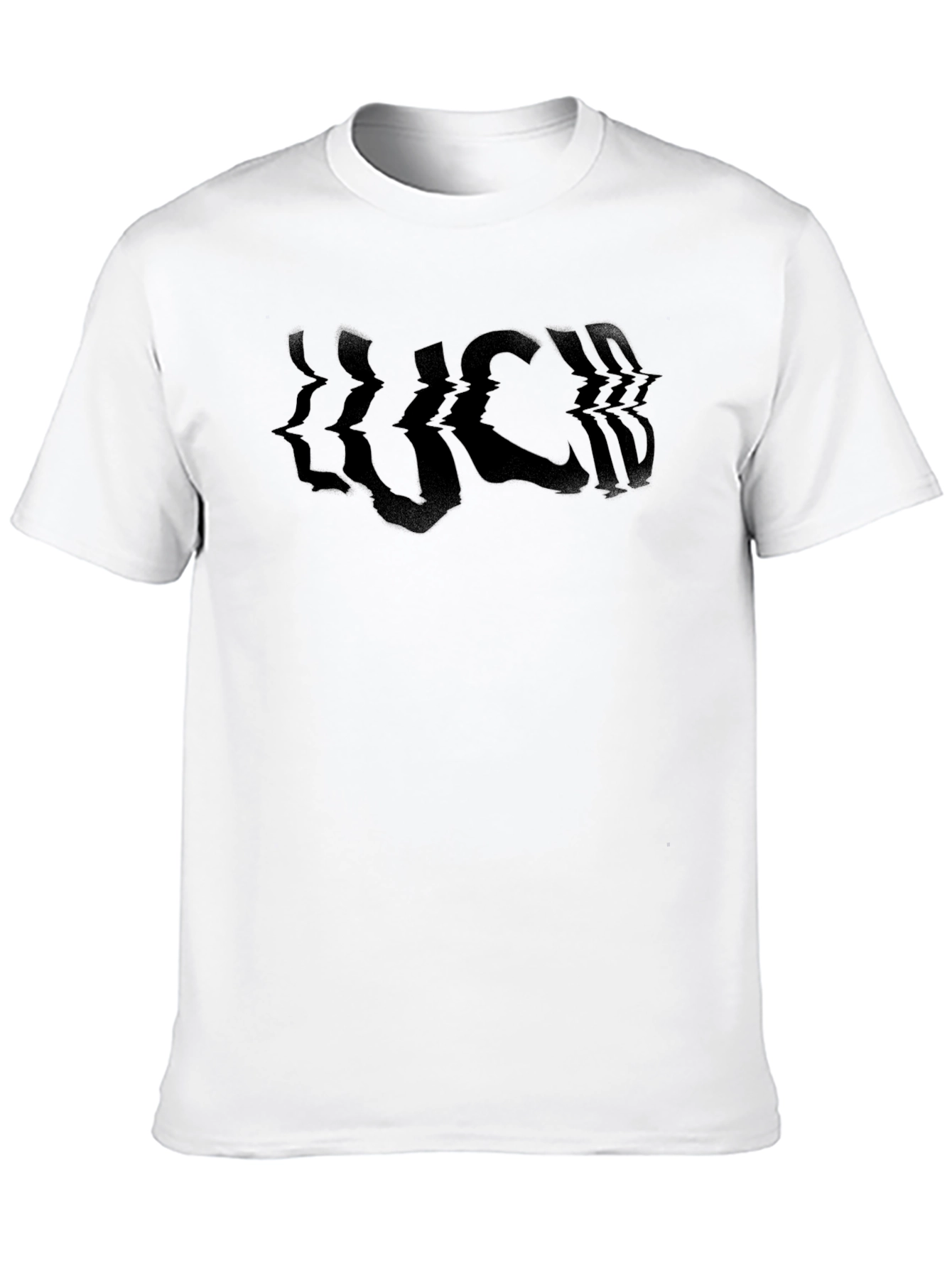 Abstract Graphic Print Crew Neck T-Shirt