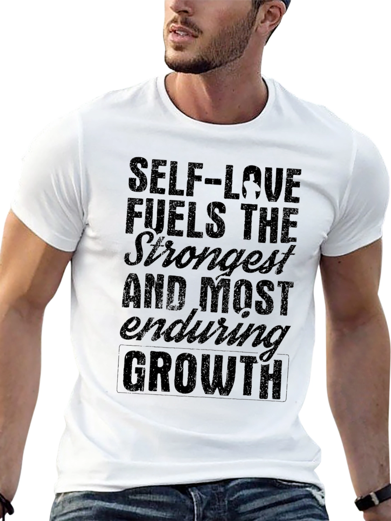Self-Love Fuels Growth Black T-Shirt