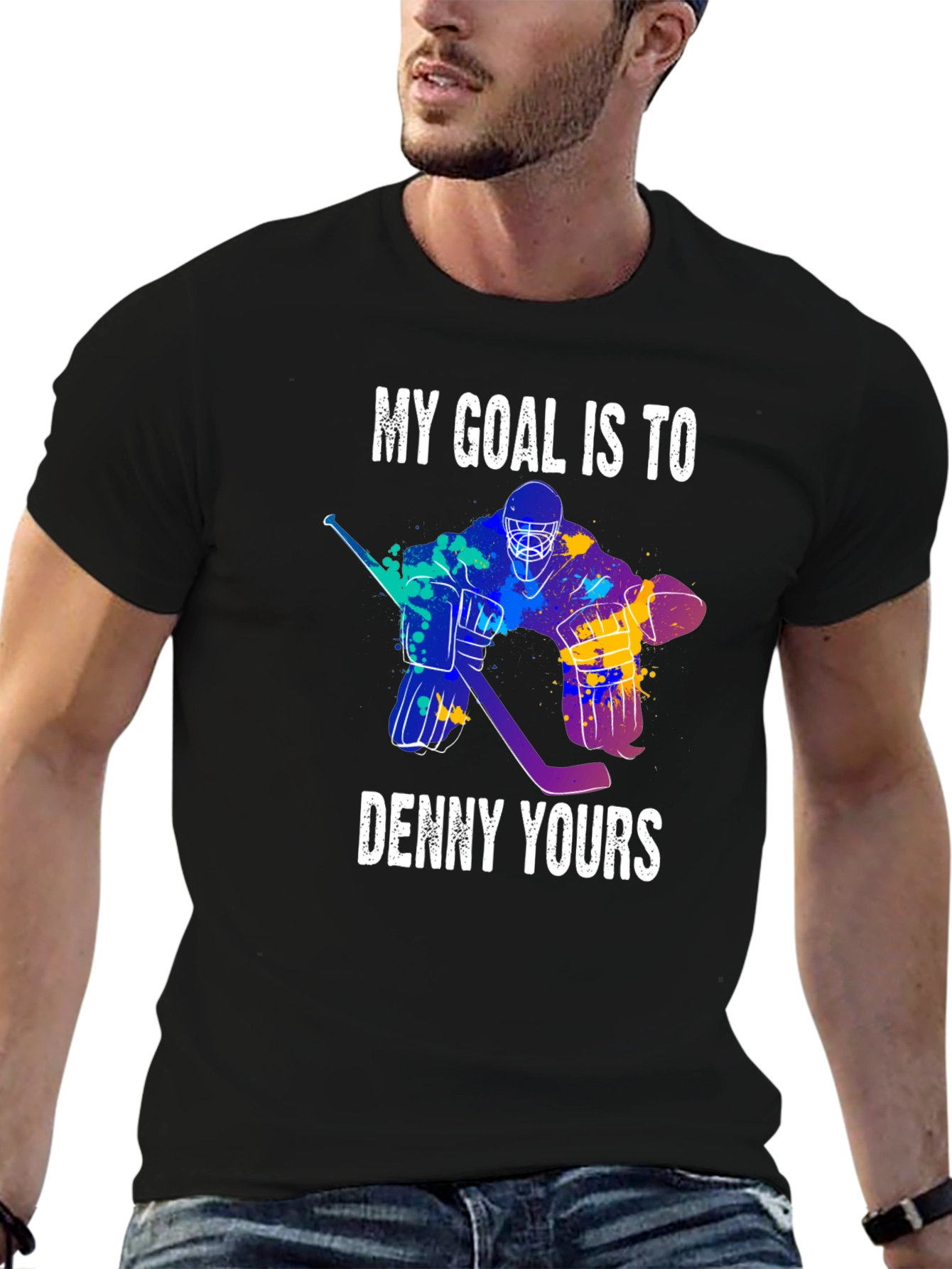 Denny Yours Hockey Goal T-Shirt