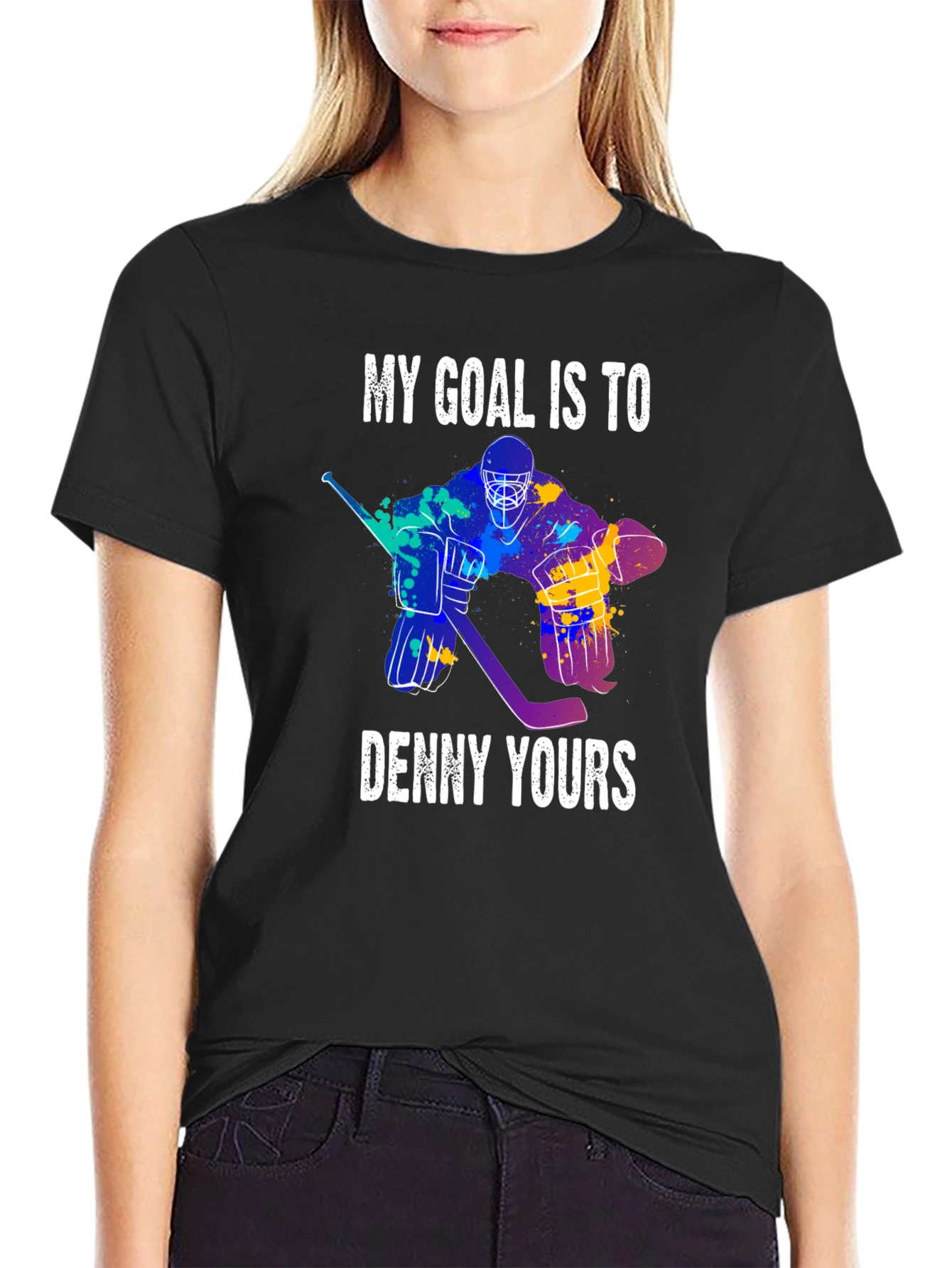 Denny Yours Hockey Goal T-Shirt