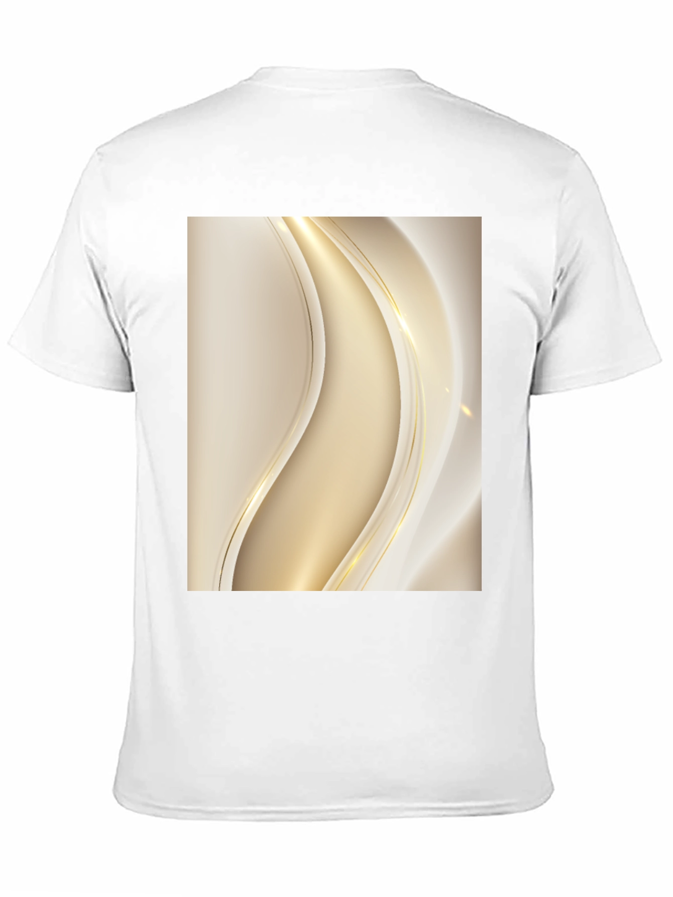 Elegant Abstract Design Black T-Shirt