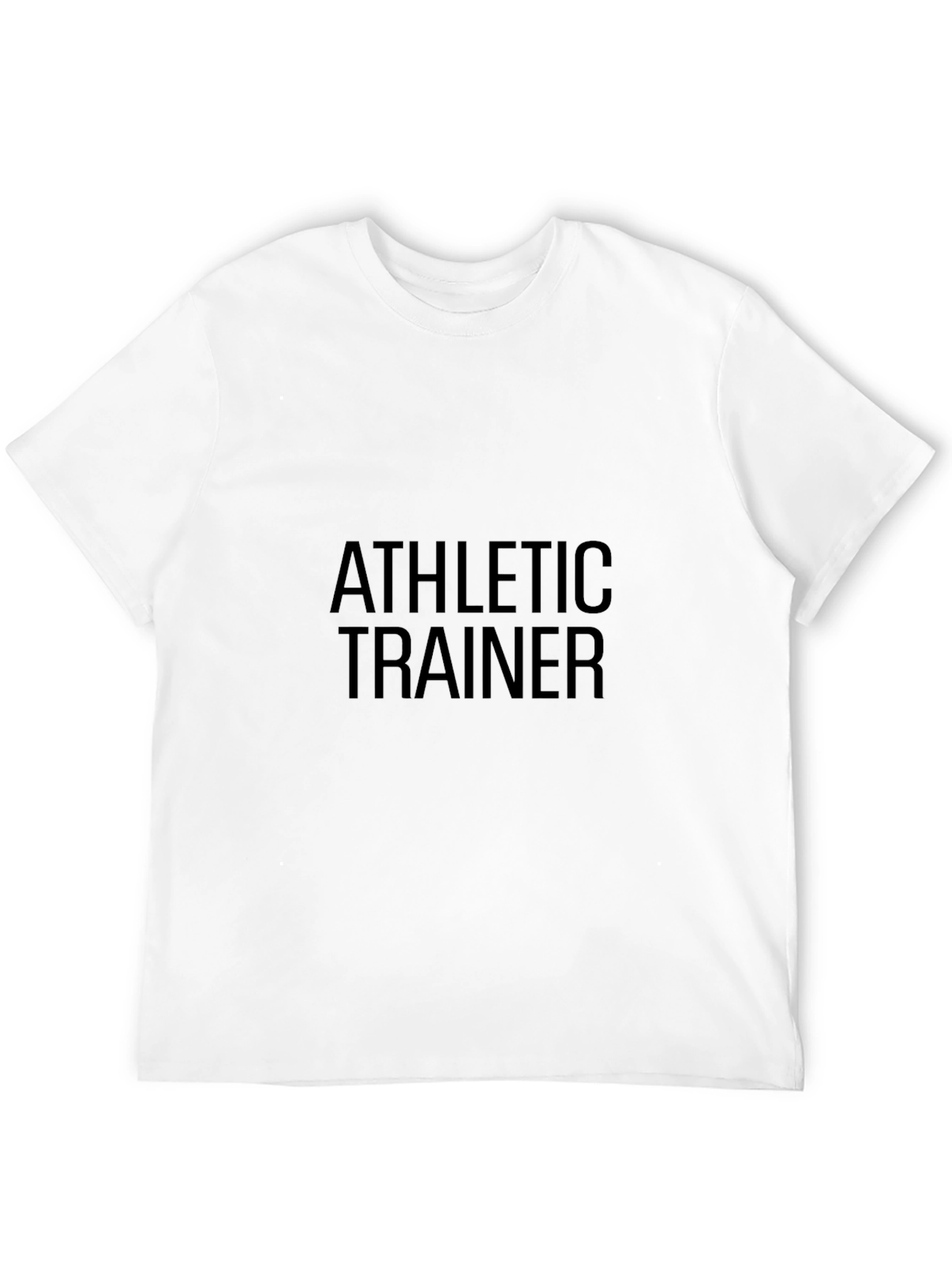 Athletic Trainer Black T-Shirt - Comfortable Training Apparel