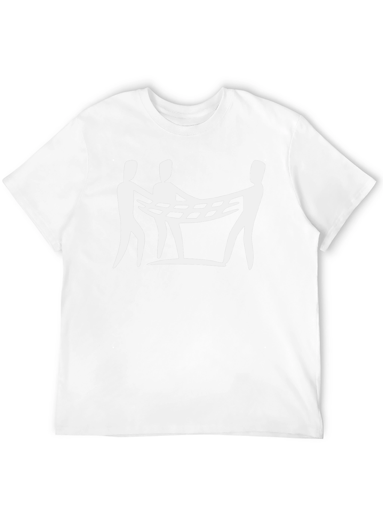 Abstract Net Carrier Black T-Shirt