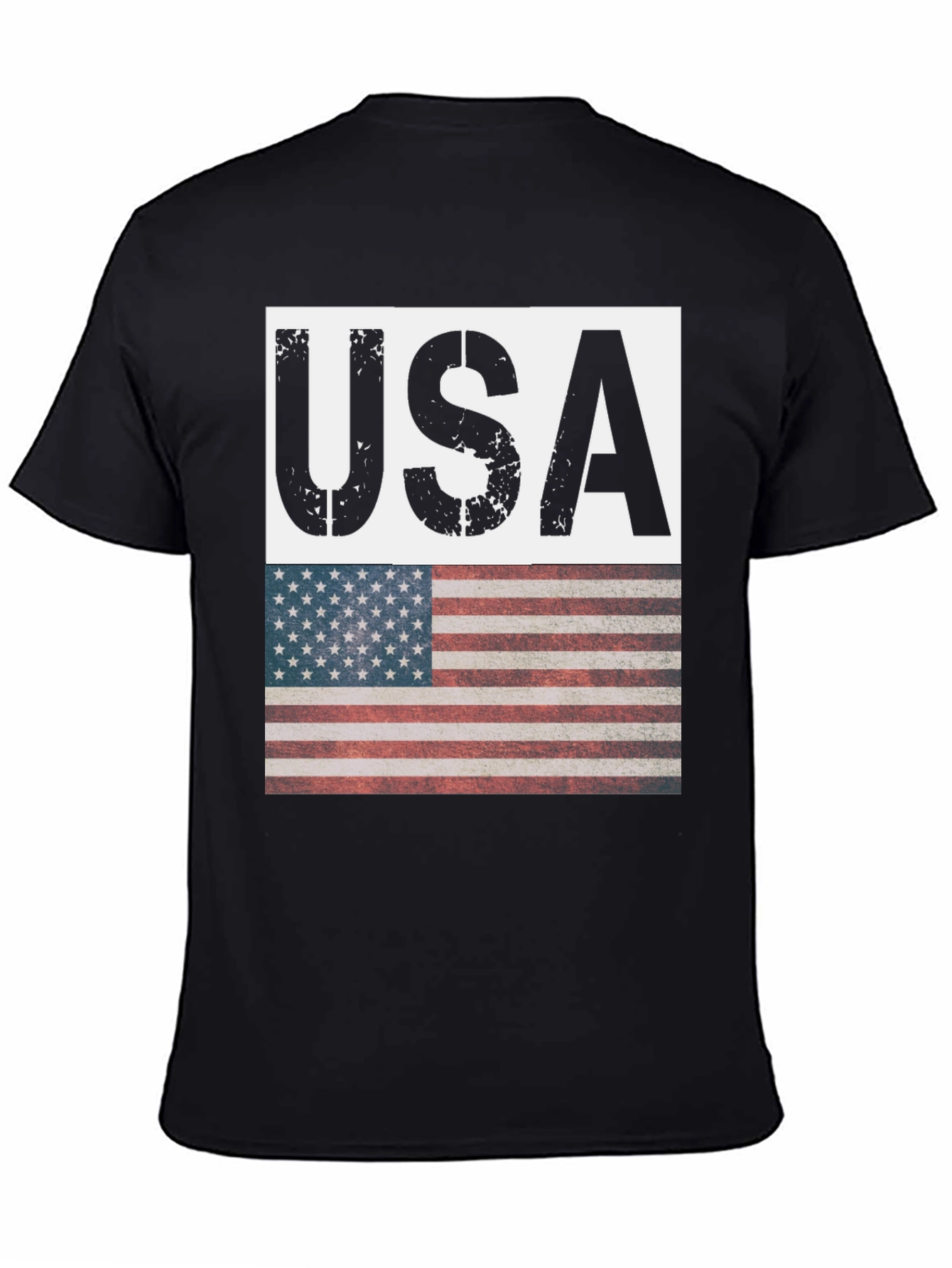 USA Flag Graphic T-Shirt - Patriotic Style
