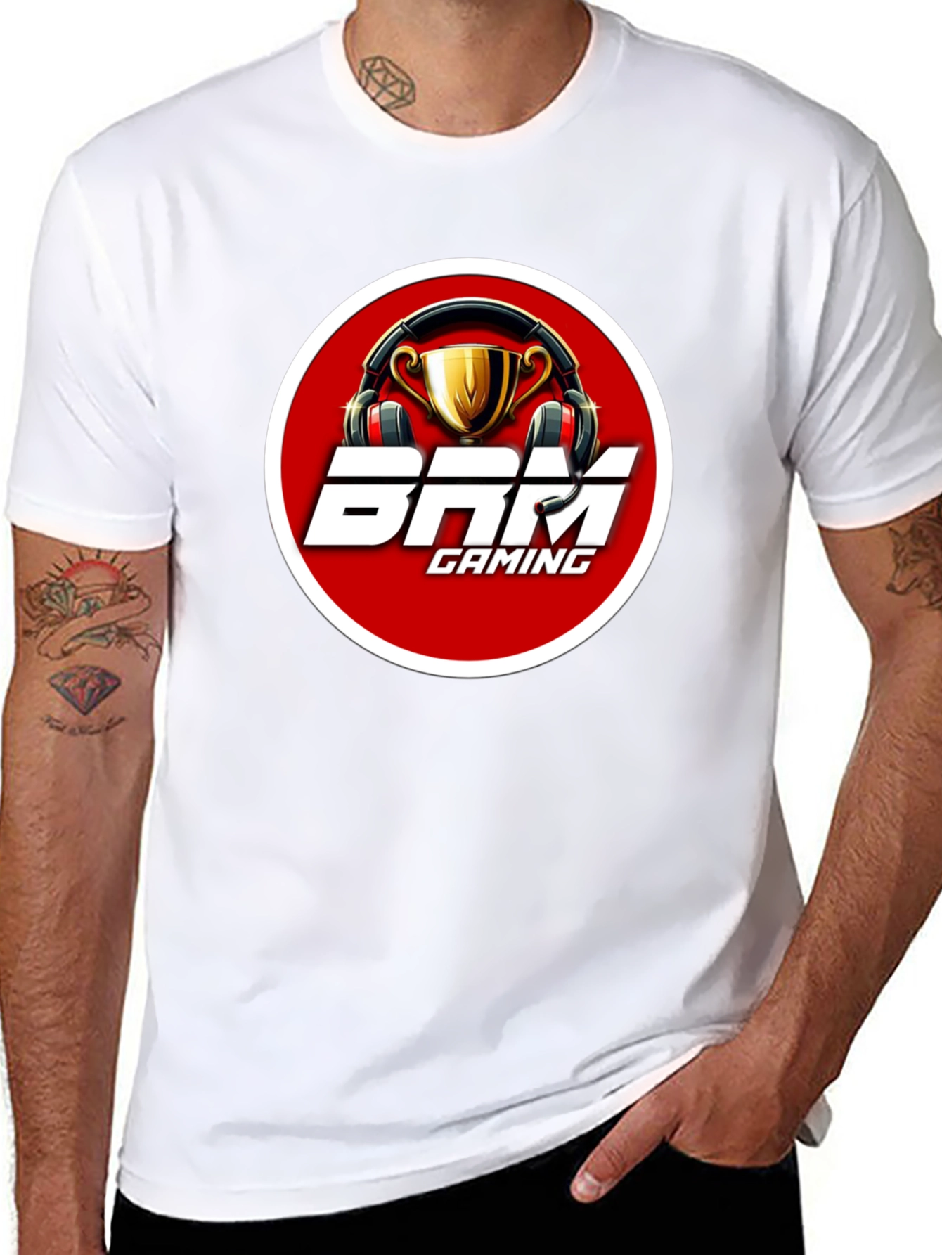 BRM Gaming Black T-Shirt with Logo